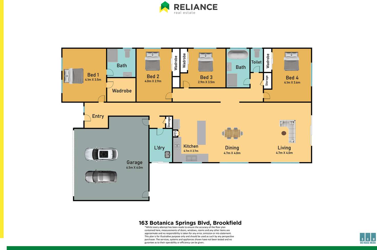 Floorplan of Homely house listing, 163 Botanica Springs Boulevard, Brookfield VIC 3338