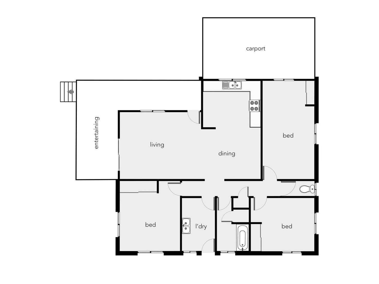 Floorplan of Homely house listing, 55 Murray Street, Manoora QLD 4870