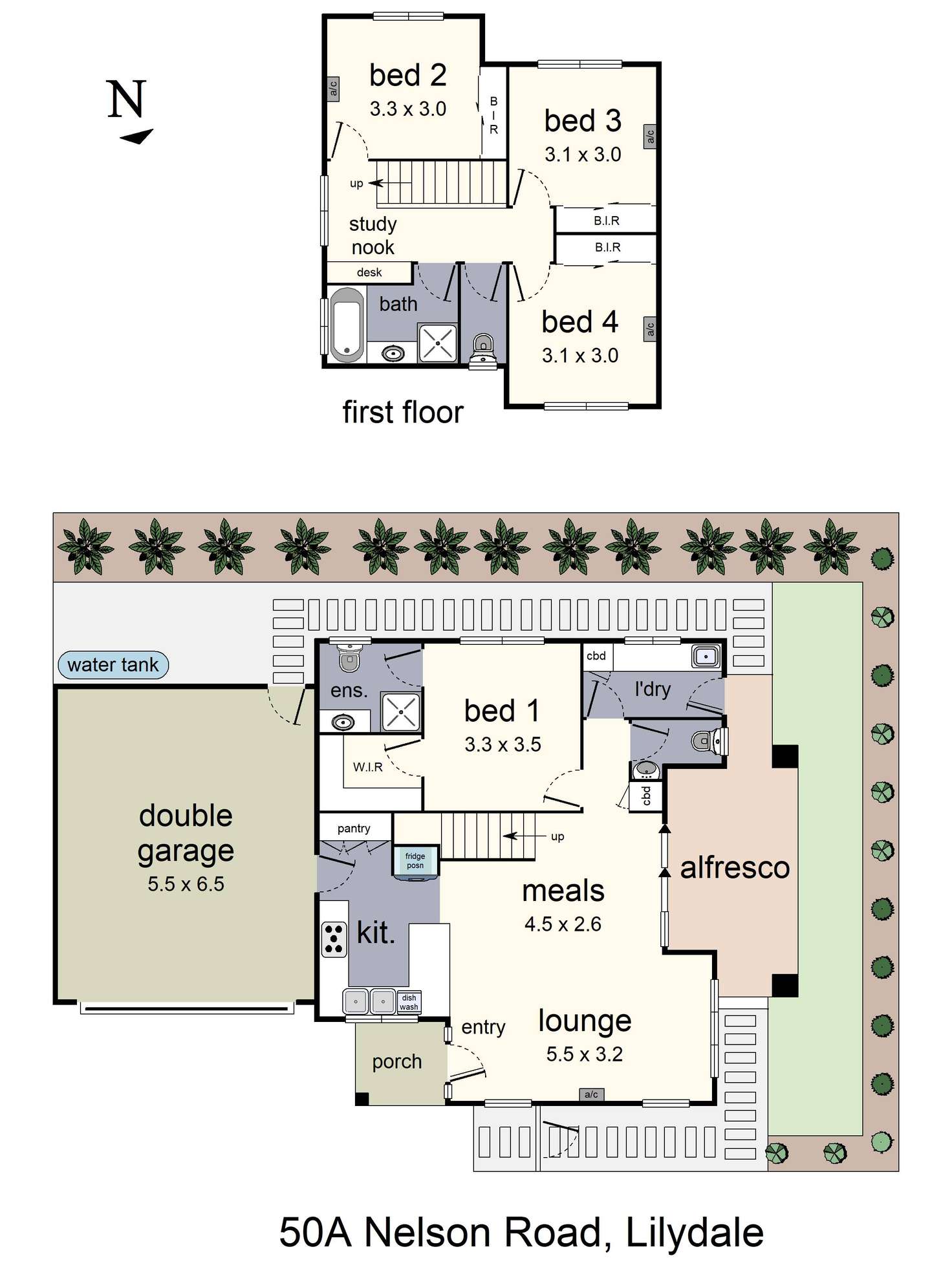 Floorplan of Homely house listing, 50A Nelson Road, Lilydale VIC 3140