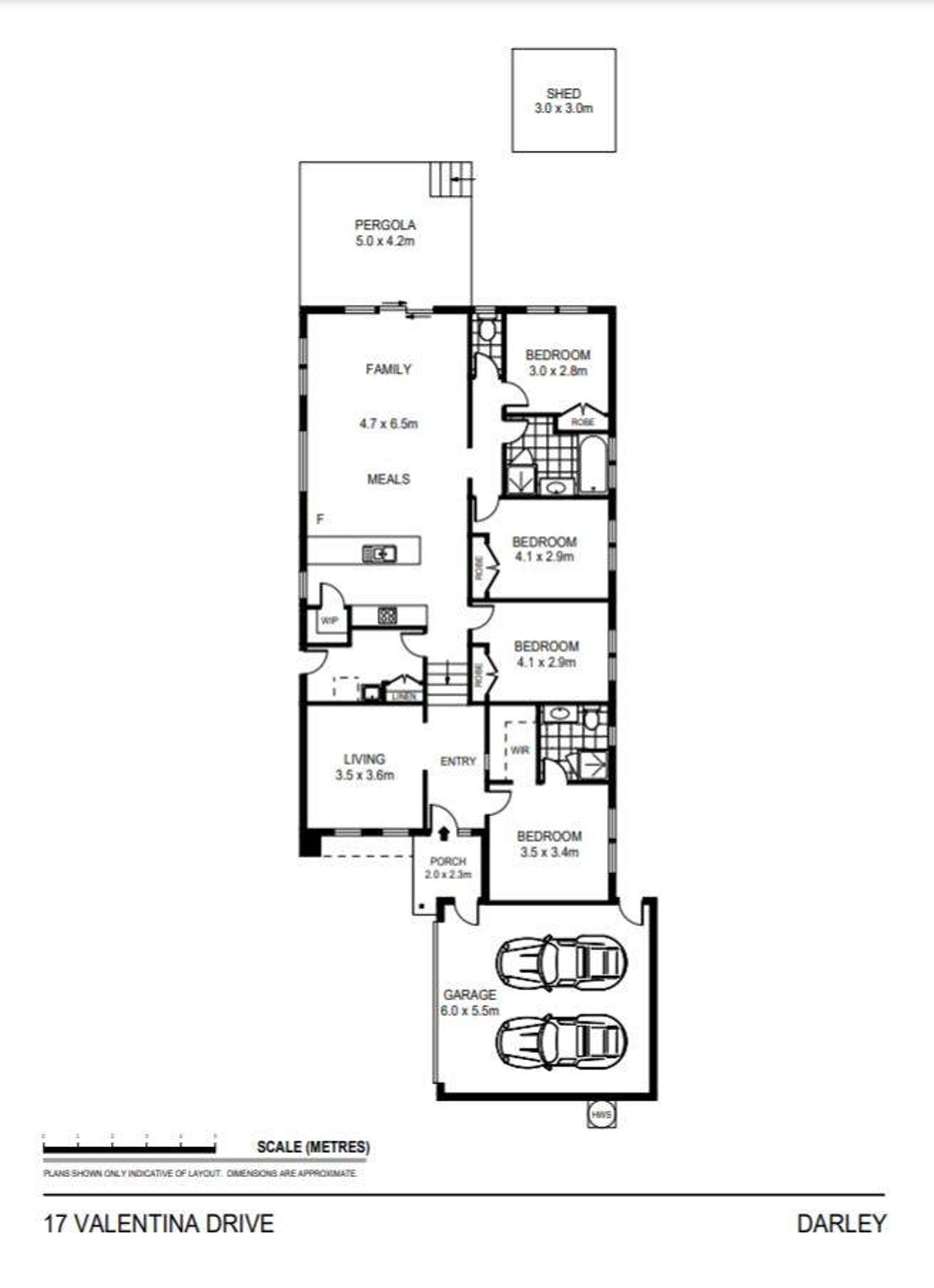 Floorplan of Homely house listing, 17 Valentina Drive, Darley VIC 3340