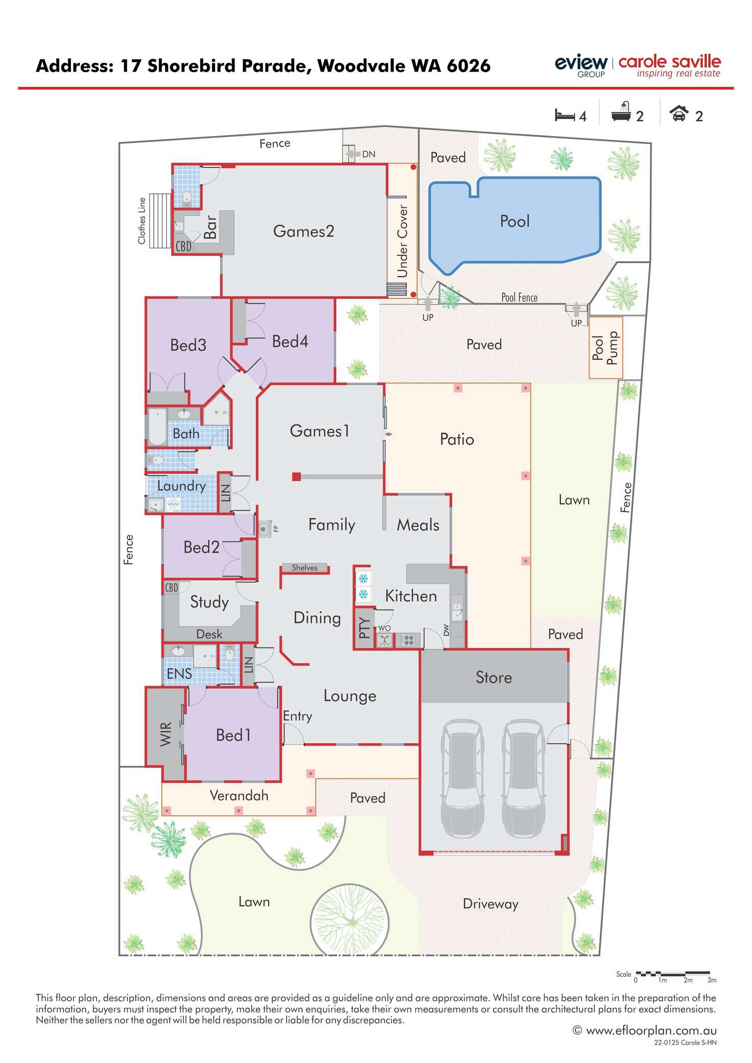 Floorplan of Homely house listing, 17 Shorebird Parade, Woodvale WA 6026