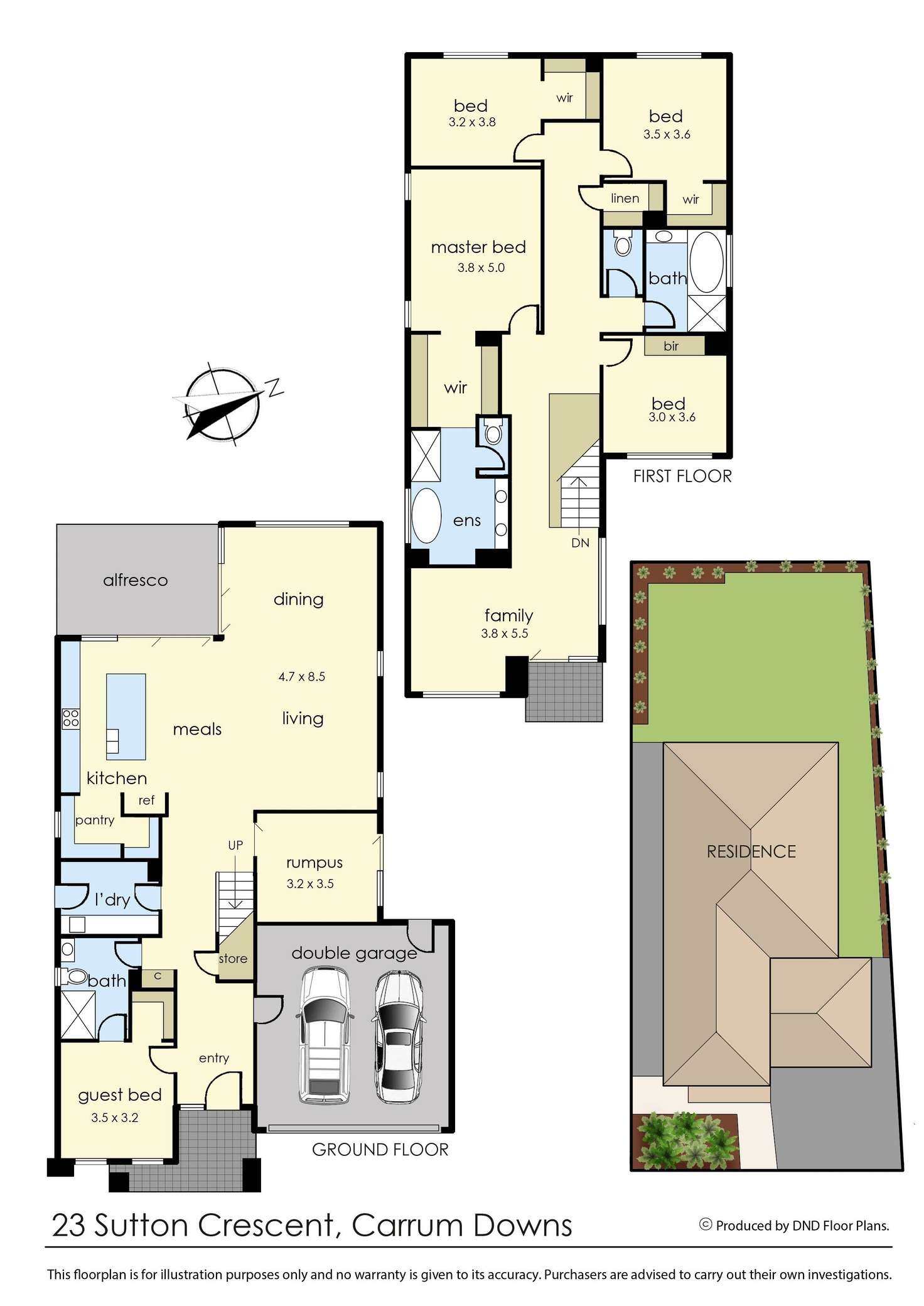 Floorplan of Homely house listing, 23 Sutton Crescent, Carrum Downs VIC 3201