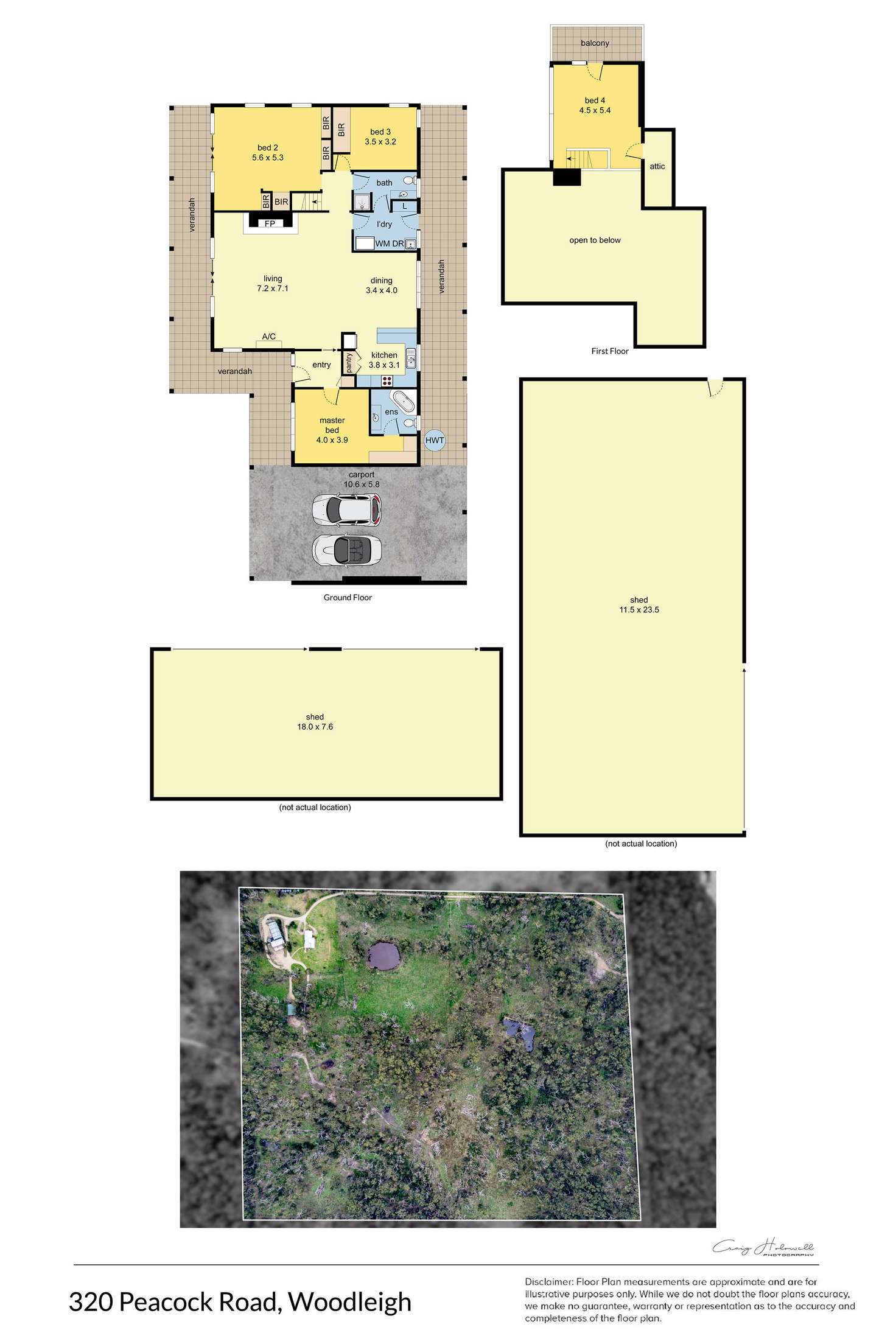 Floorplan of Homely house listing, 320 Peacock Road, Woodleigh VIC 3945