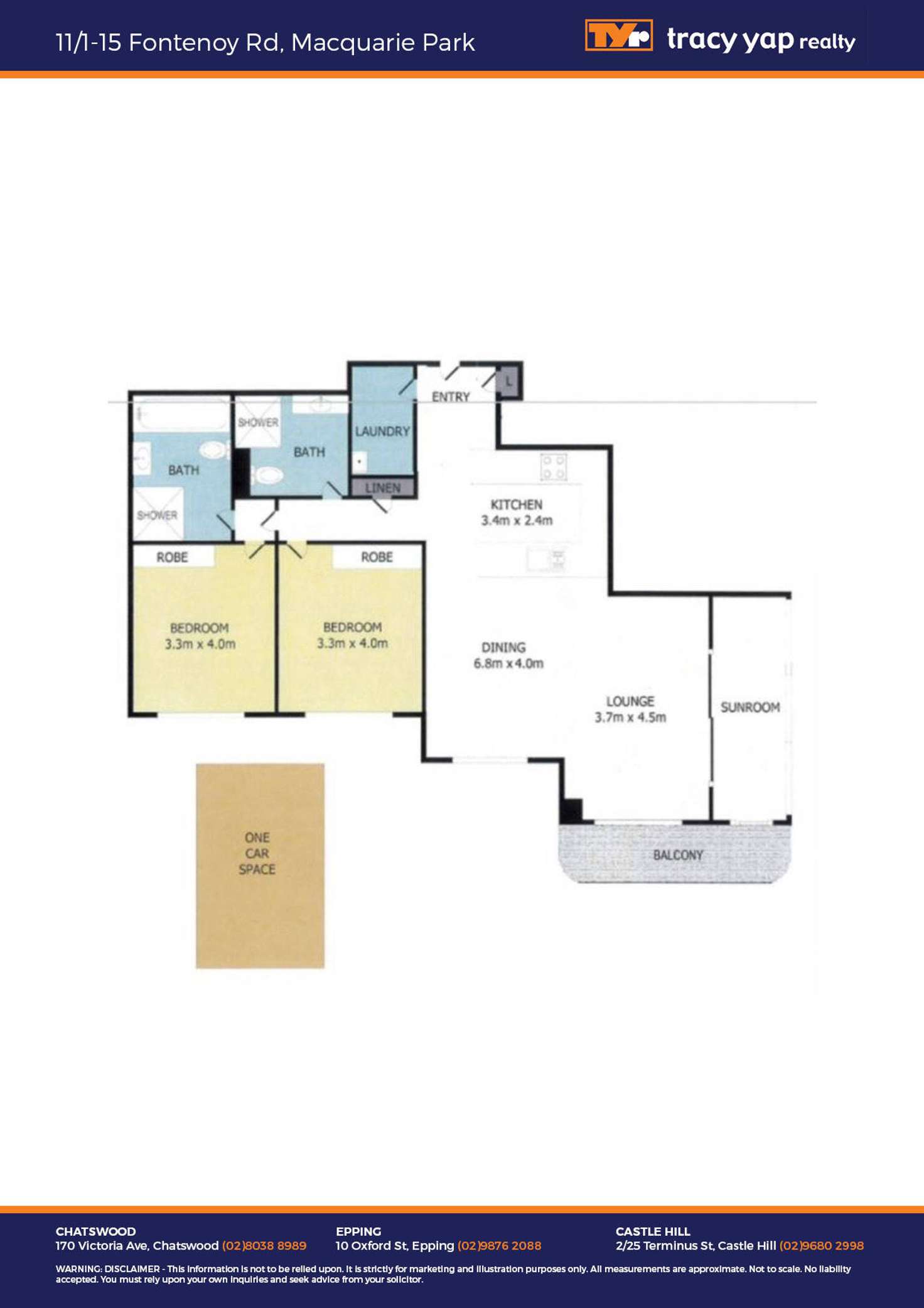 Floorplan of Homely apartment listing, 11/1-15 Fontenoy Road, Macquarie Park NSW 2113