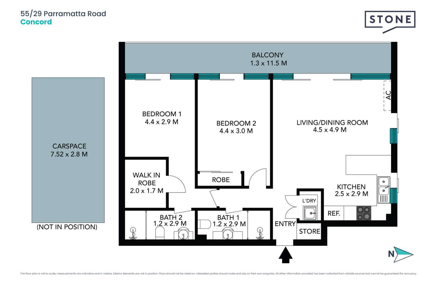 Floorplan of Homely apartment listing, 55/29-45 Parramatta Road, Concord NSW 2137