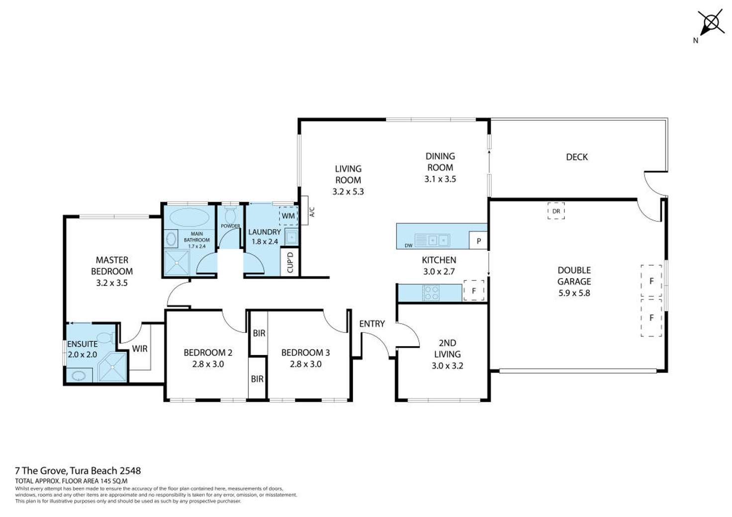 Floorplan of Homely house listing, 7 The Grove, Tura Beach NSW 2548