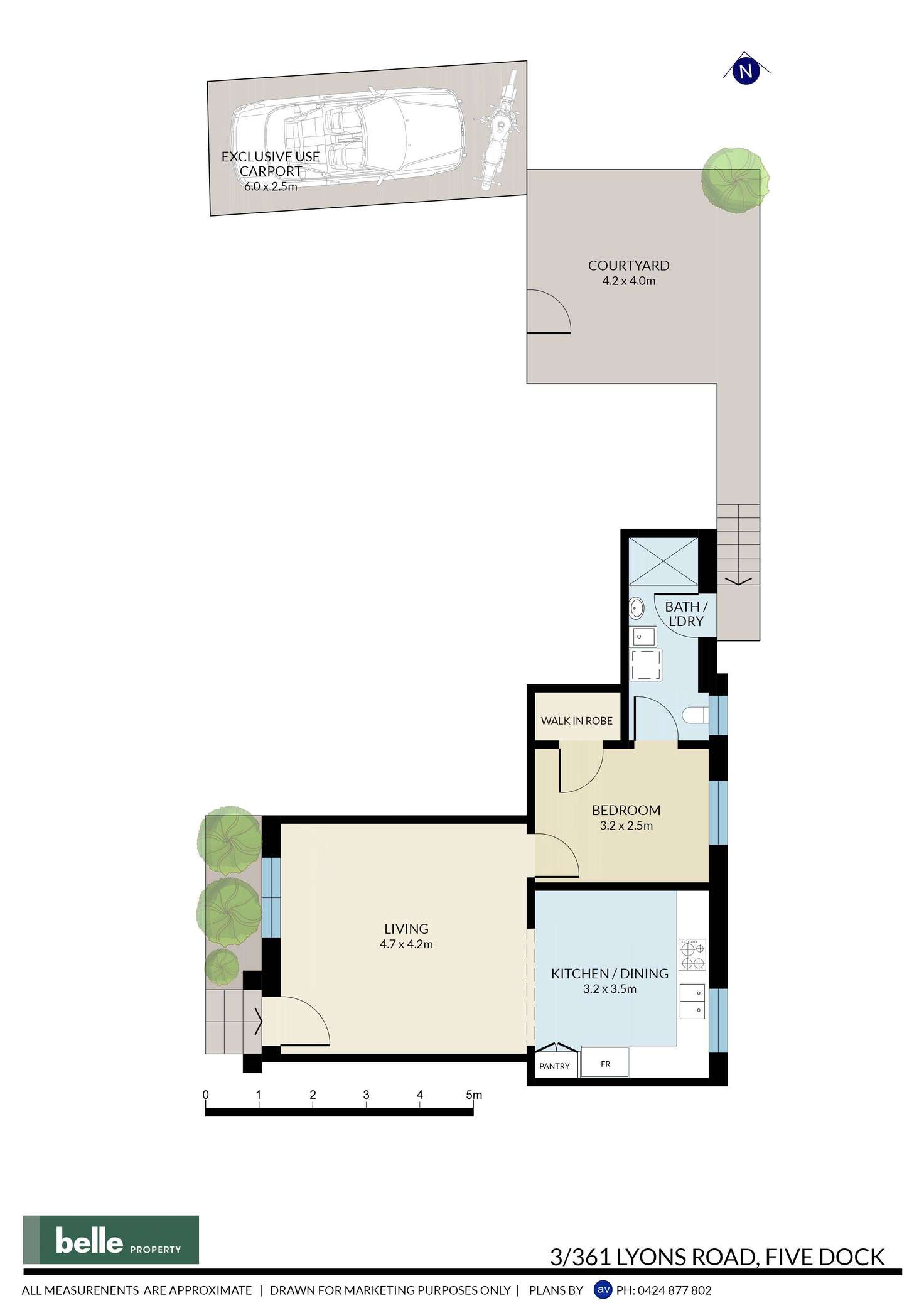 Floorplan of Homely apartment listing, 3/361 Lyons Road, Five Dock NSW 2046