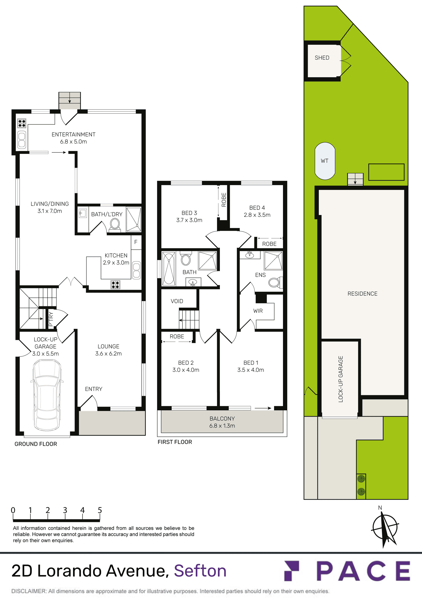 Floorplan of Homely semiDetached listing, 2D Lorando Avenue, Sefton NSW 2162
