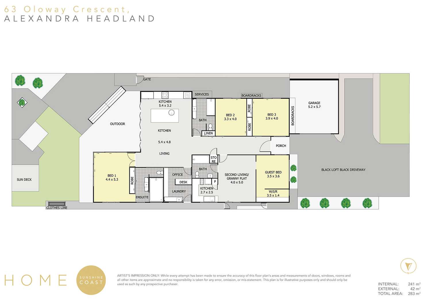 Floorplan of Homely house listing, 63 Oloway Crescent, Alexandra Headland QLD 4572