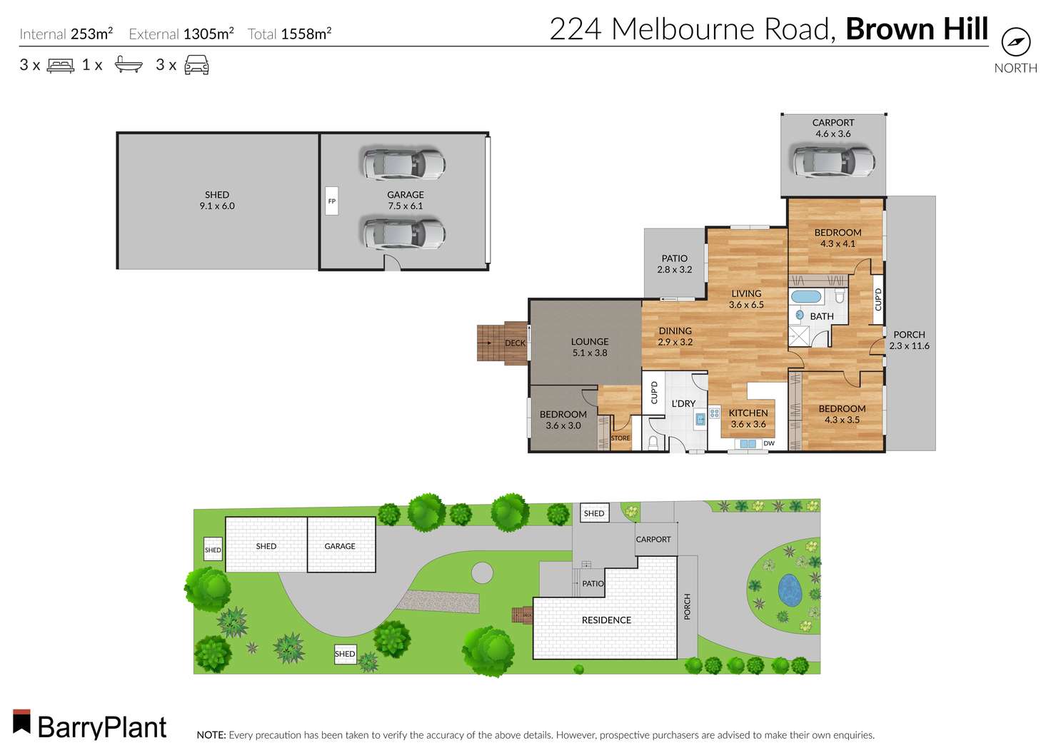 Floorplan of Homely house listing, 224 Melbourne Road, Brown Hill VIC 3350
