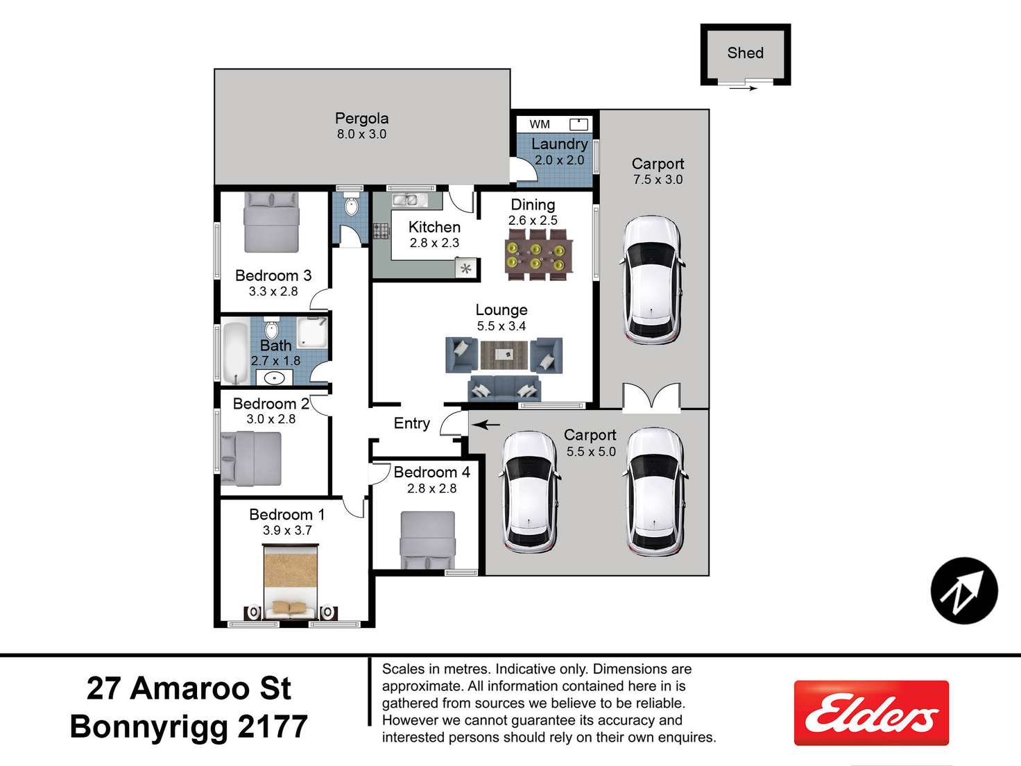 Floorplan of Homely house listing, 27 Amaroo Street, Bonnyrigg NSW 2177