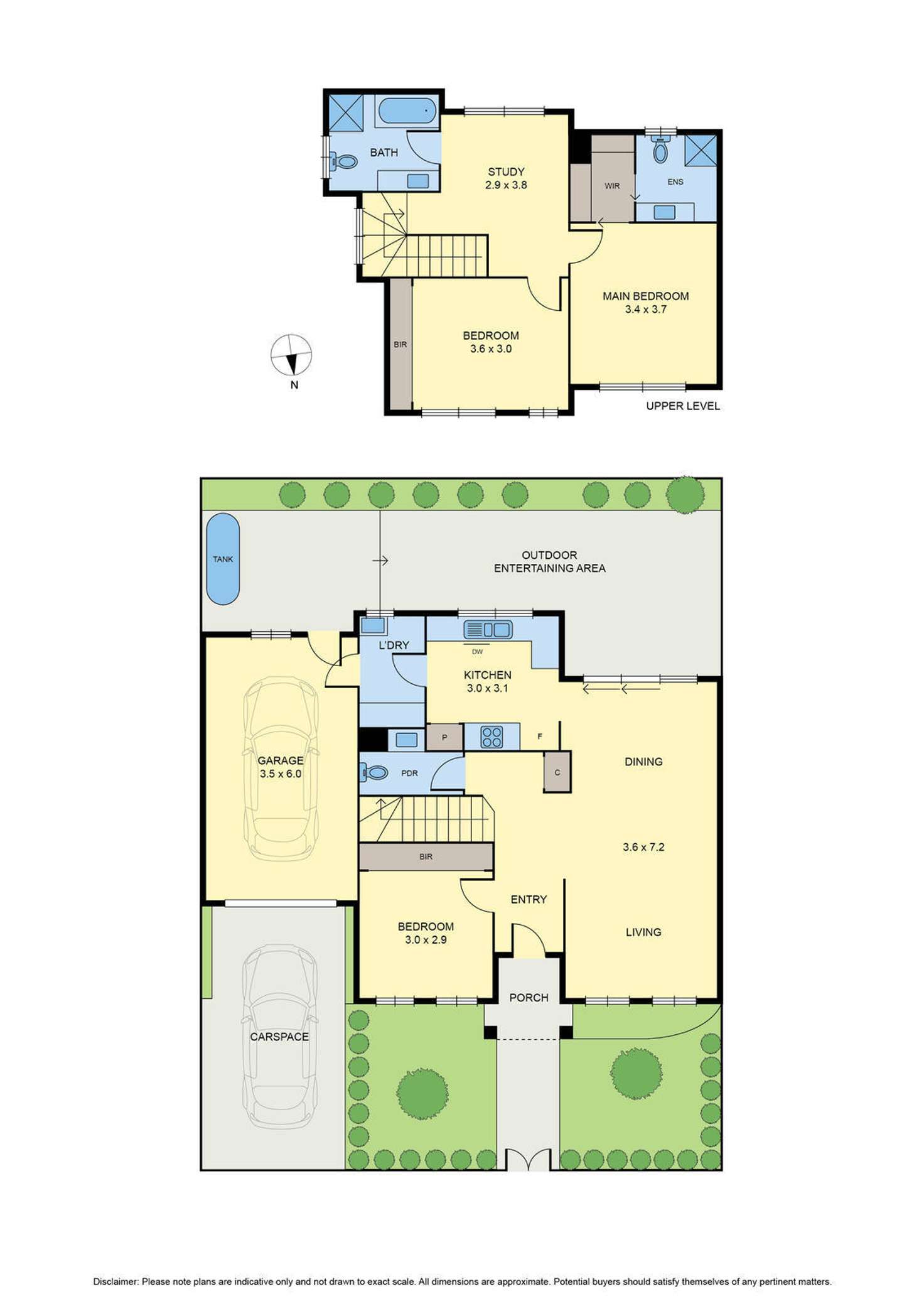 Floorplan of Homely townhouse listing, 57B Eastgate Street, Pascoe Vale South VIC 3044