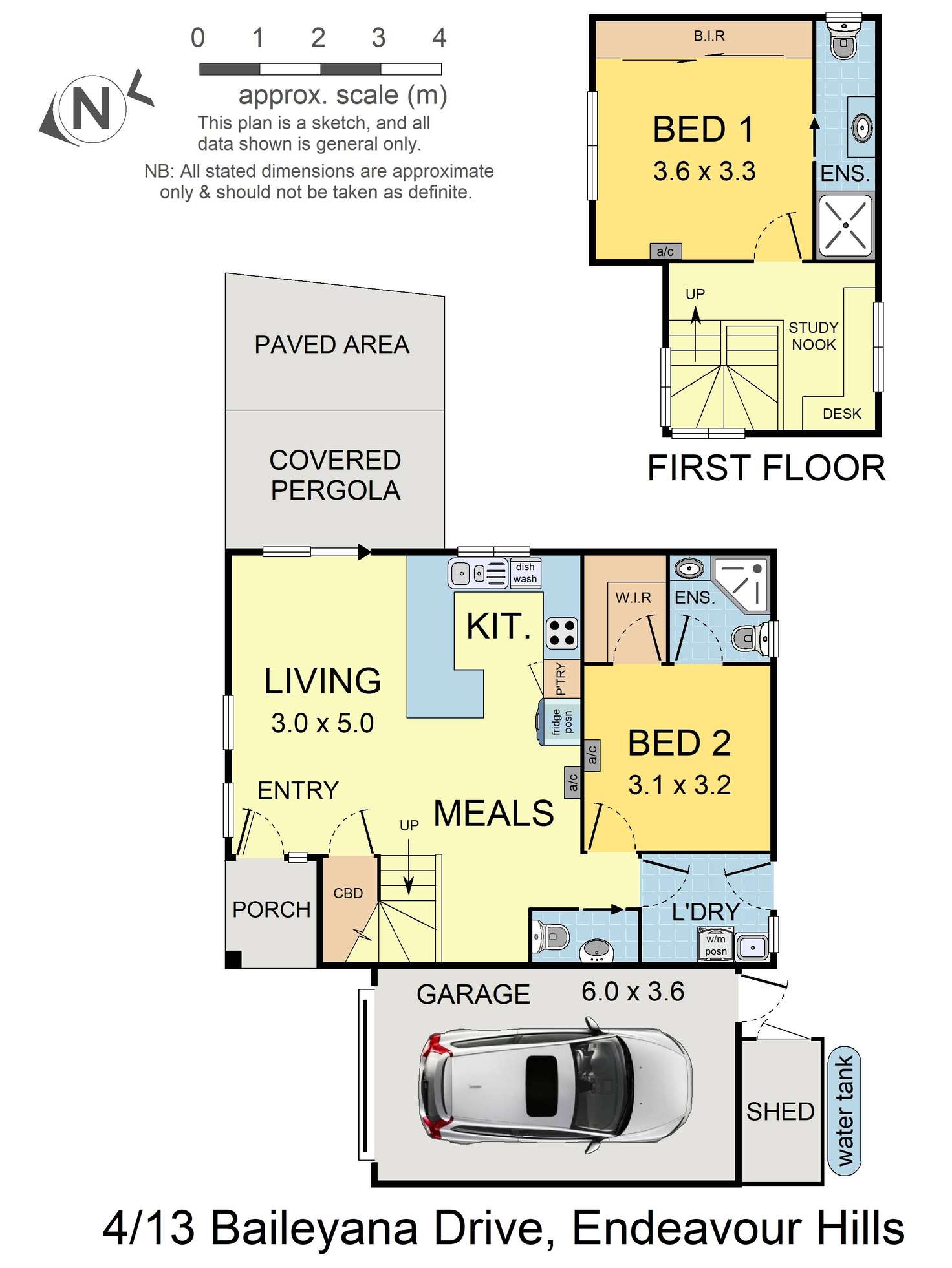 Floorplan of Homely unit listing, 4/13 Baileyana Drive, Endeavour Hills VIC 3802