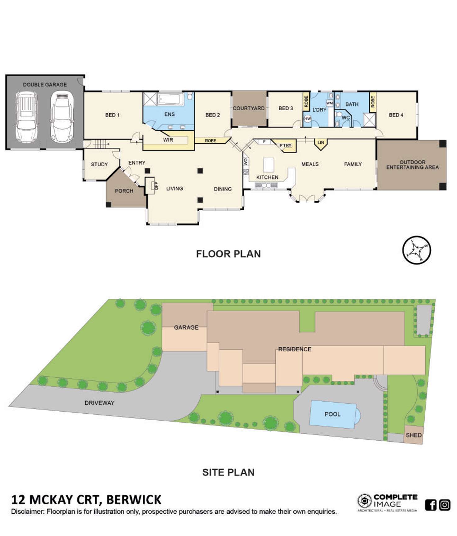 Floorplan of Homely house listing, 12 McKay Close, Berwick VIC 3806