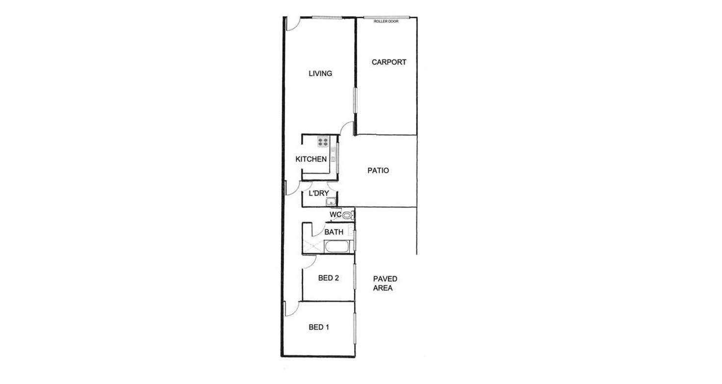 Floorplan of Homely unit listing, 2/30 Marlborough Avenue, Victor Harbor SA 5211