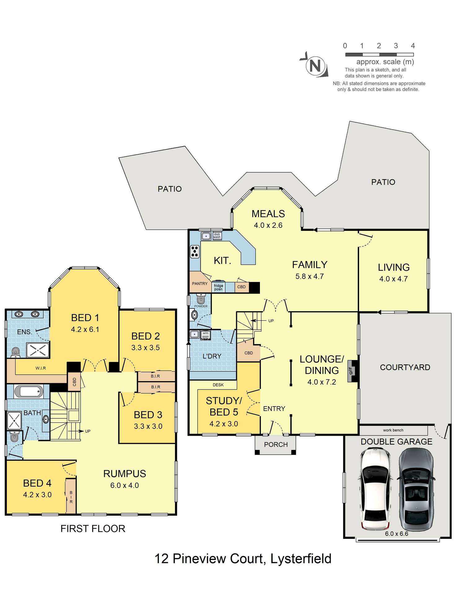 Floorplan of Homely house listing, 12 Pineview Court, Lysterfield VIC 3156