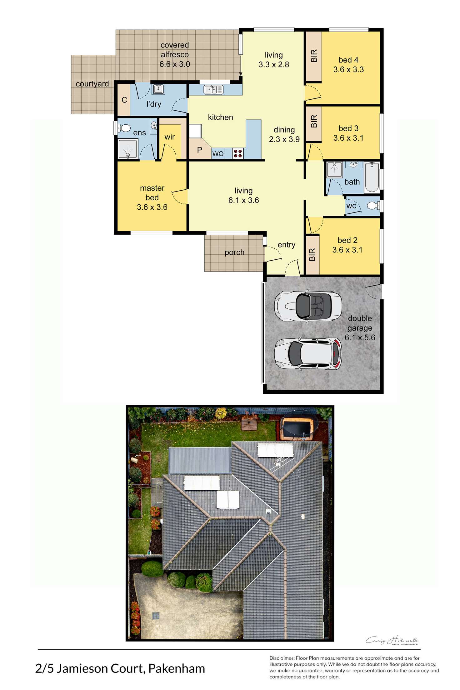 Floorplan of Homely unit listing, 2/5 Jamieson Court, Pakenham VIC 3810
