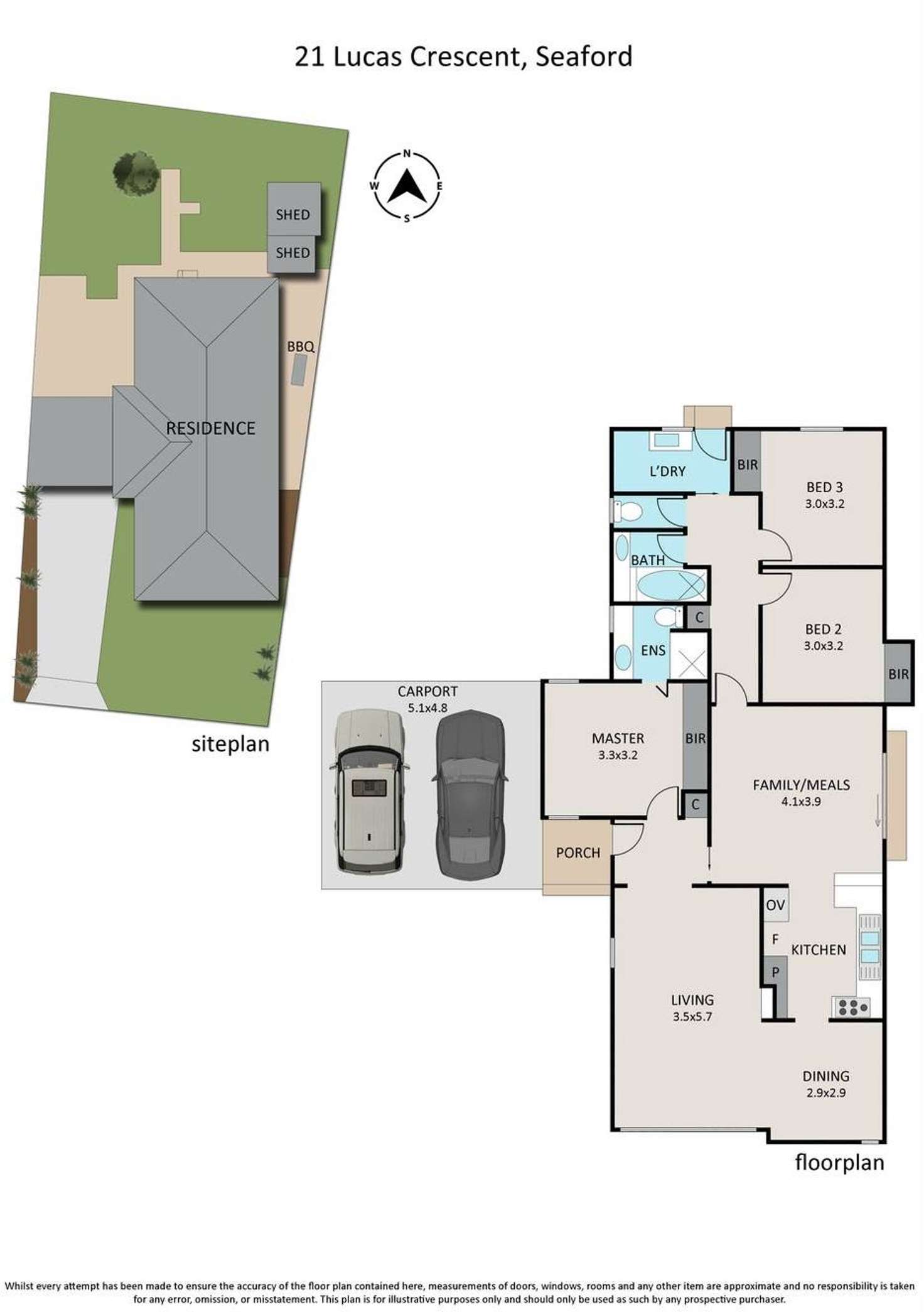 Floorplan of Homely house listing, 21 Lucas Crescent, Seaford VIC 3198