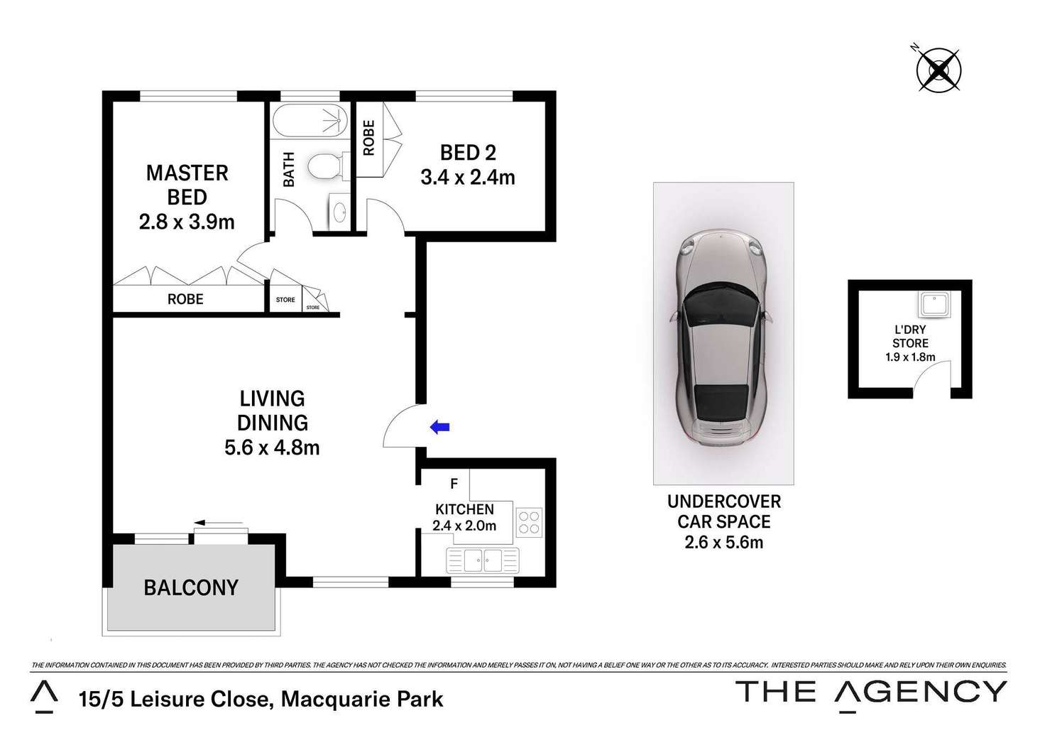 Floorplan of Homely apartment listing, 15/5 Leisure Close, Macquarie Park NSW 2113