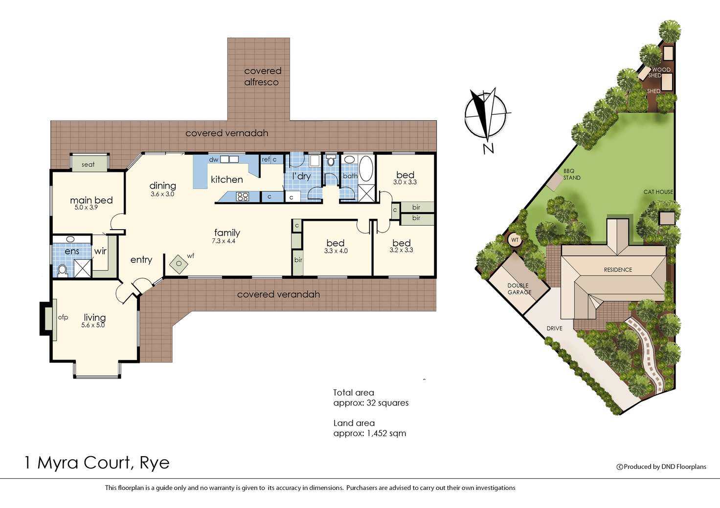 Floorplan of Homely house listing, 1 Myra Court, Rye VIC 3941