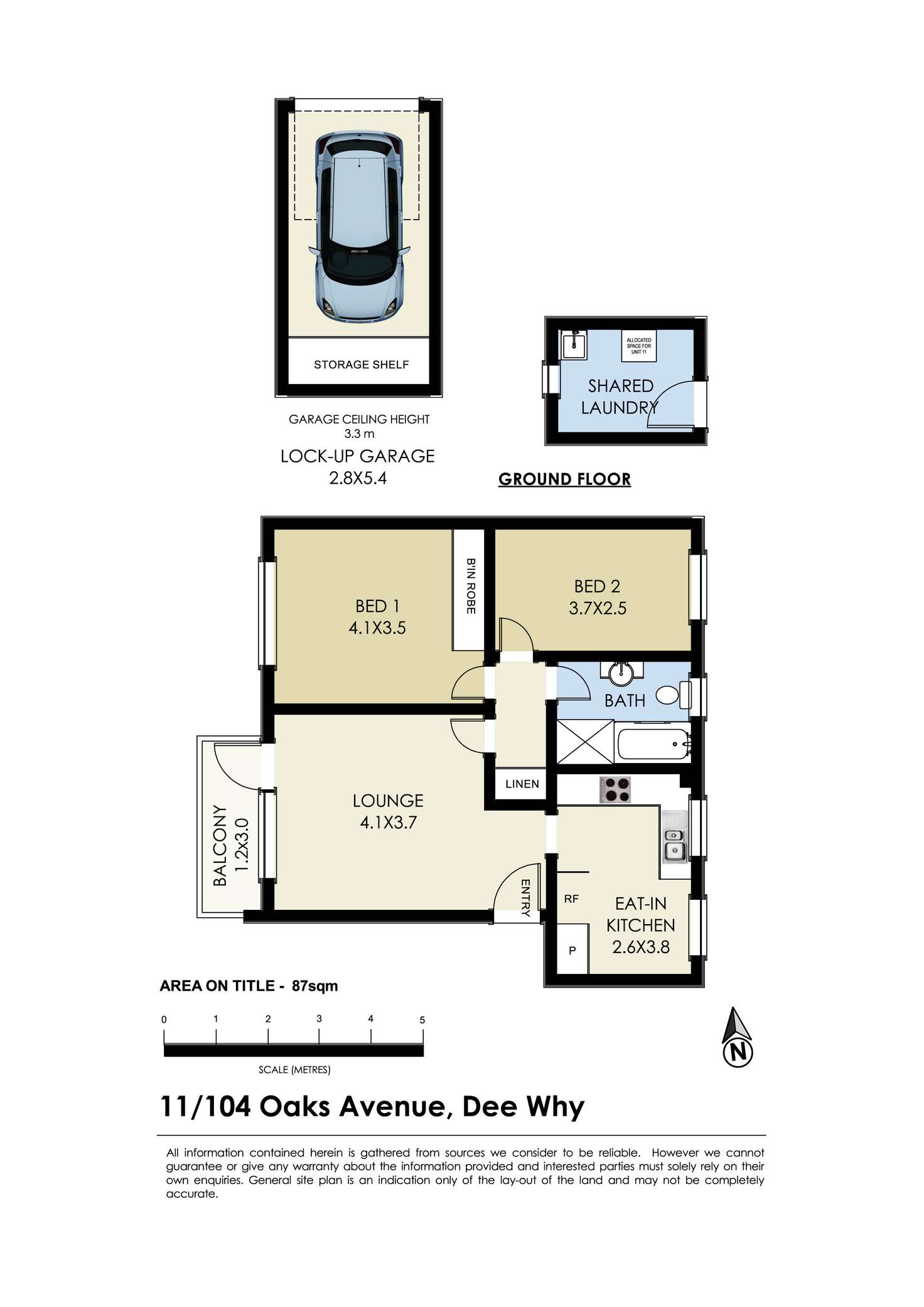 Floorplan of Homely apartment listing, 11/104 Oaks Avenue, Dee Why NSW 2099