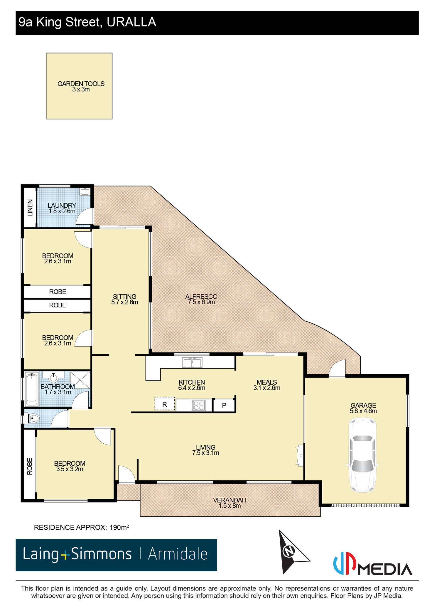 Floorplan of Homely house listing, 9A King Street, Uralla NSW 2358