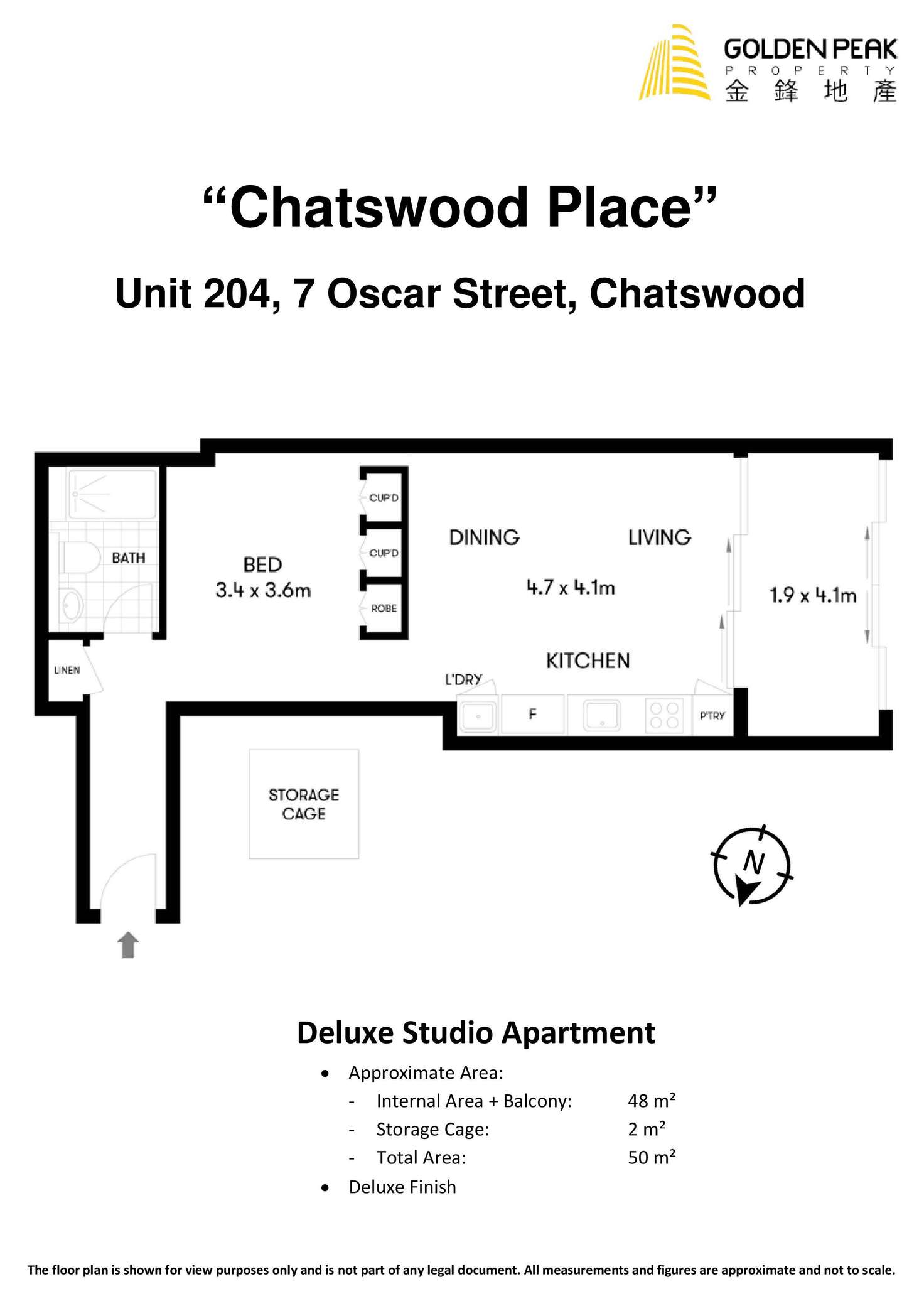 Floorplan of Homely apartment listing, 204/7 Oscar Street, Chatswood NSW 2067