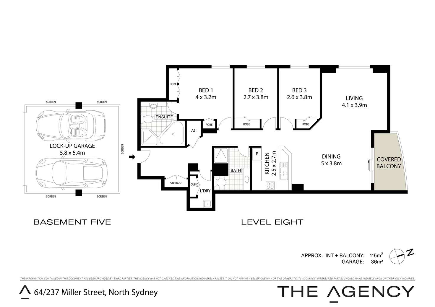 Floorplan of Homely apartment listing, 64/237 Miller Street, North Sydney NSW 2060