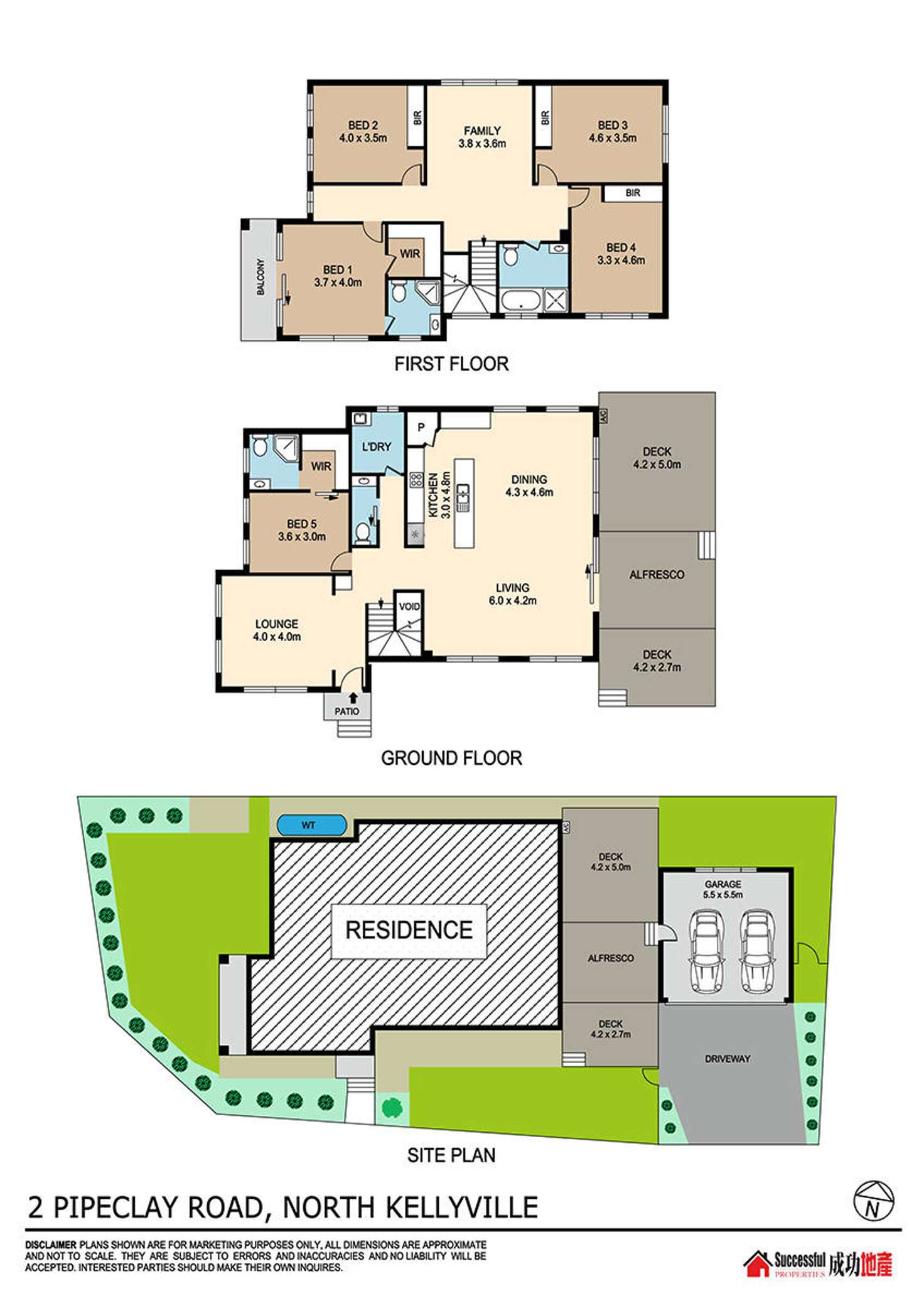 Floorplan of Homely house listing, 2 Pipeclay Road, North Kellyville NSW 2155