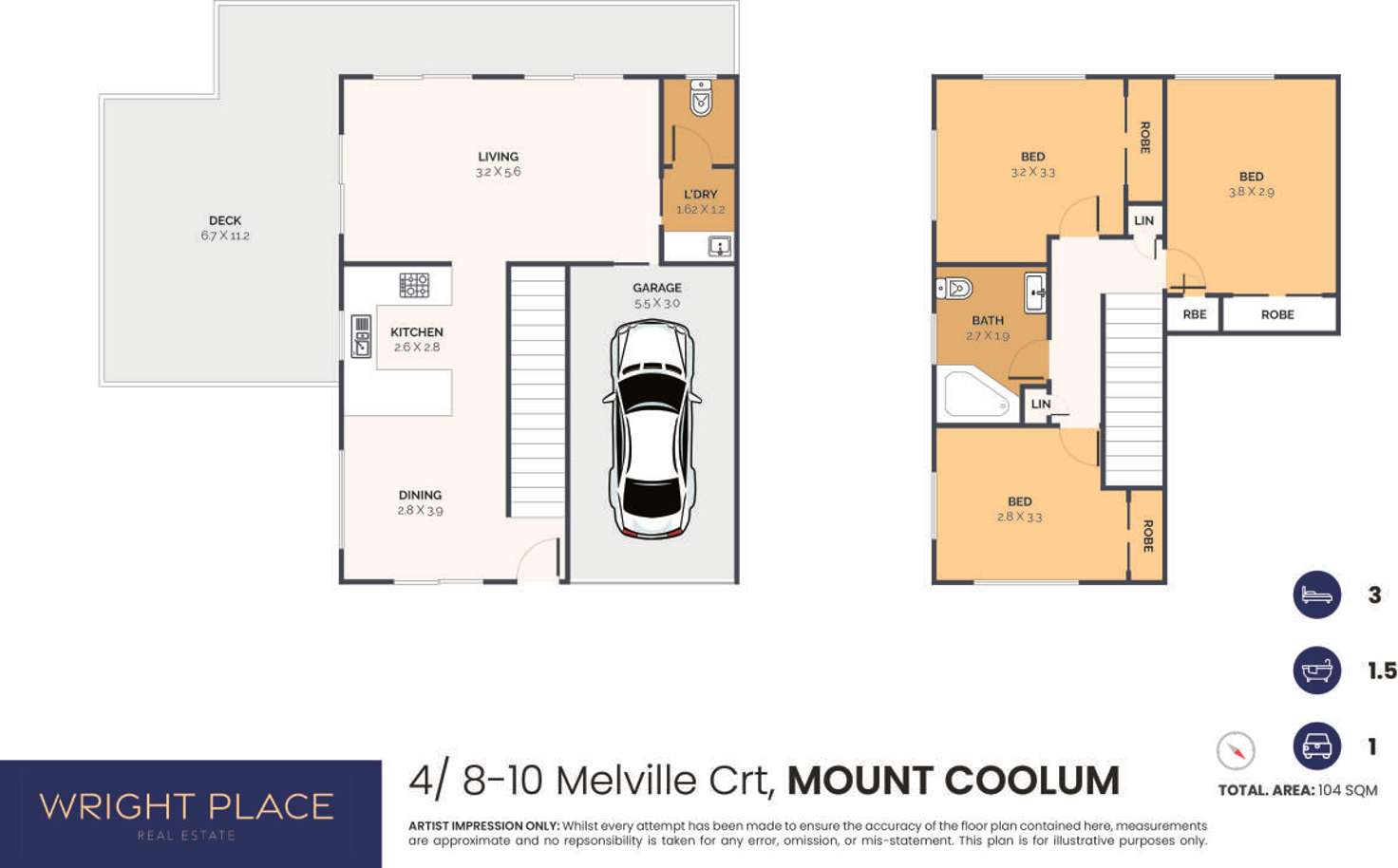 Floorplan of Homely unit listing, 4/8-10 Melville Court, Mount Coolum QLD 4573