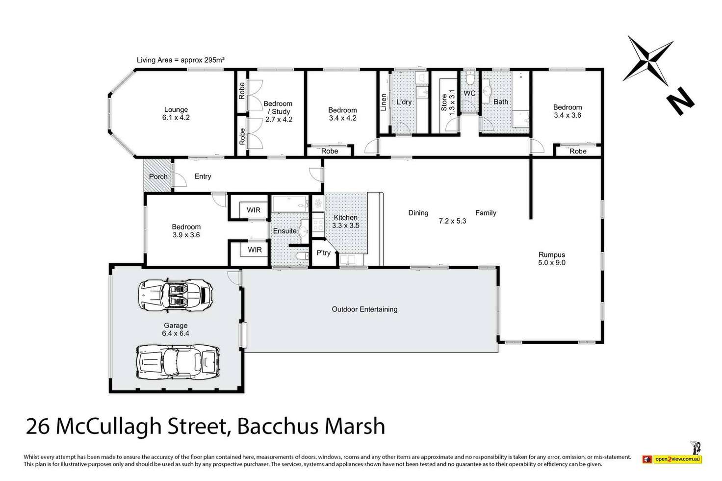 Floorplan of Homely house listing, 26 McCullagh Street, Bacchus Marsh VIC 3340