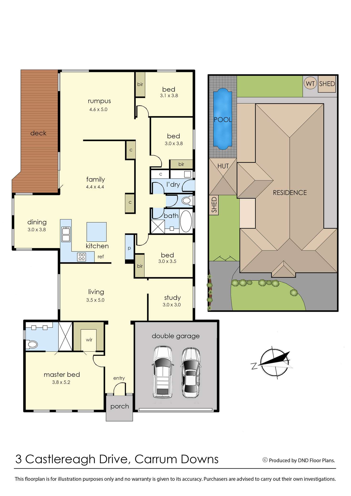 Floorplan of Homely house listing, 3 Castlereagh Street, Carrum Downs VIC 3201