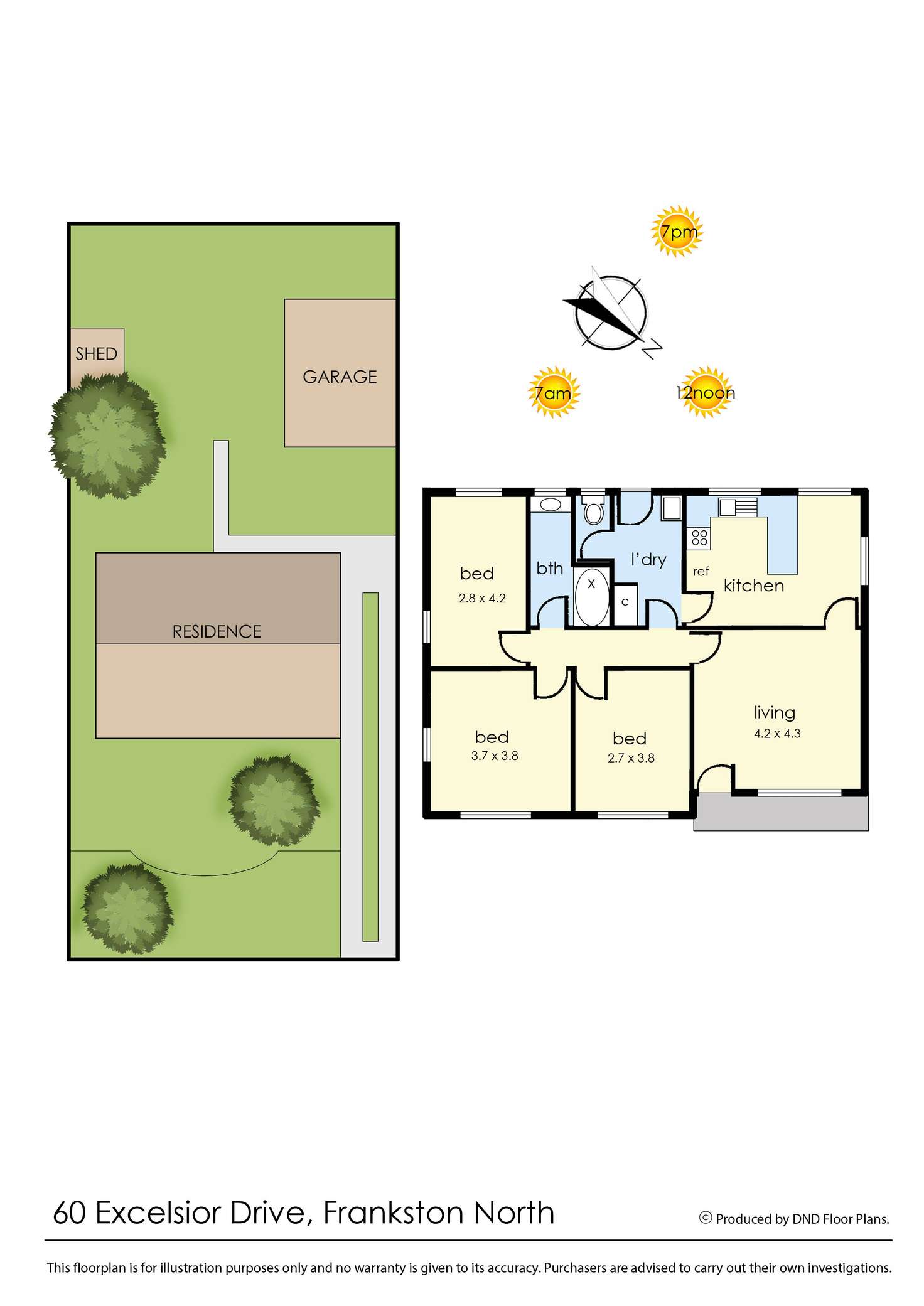 Floorplan of Homely house listing, 60 Excelsior Drive, Frankston North VIC 3200