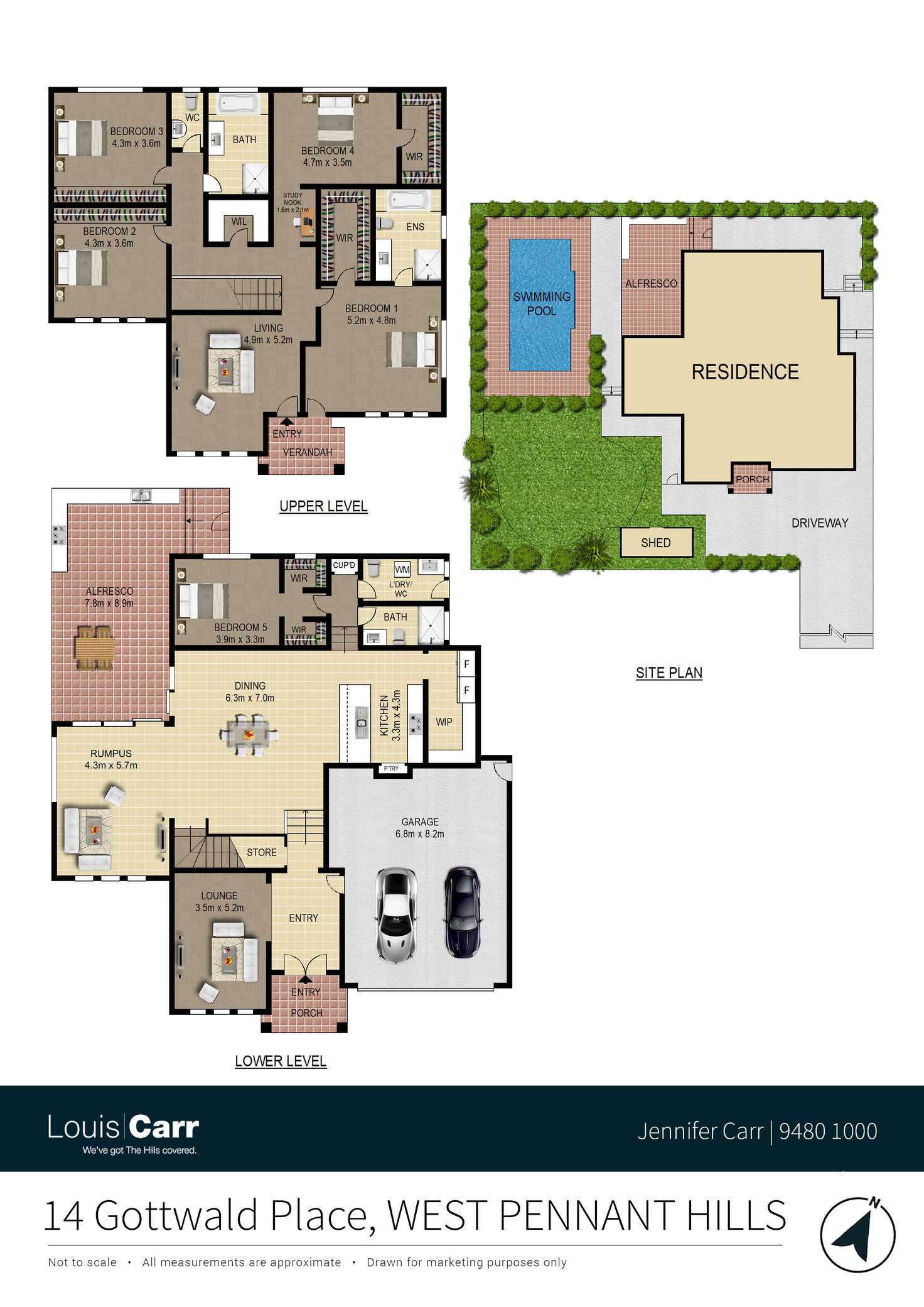 Floorplan of Homely house listing, 14 Gottwald Place, West Pennant Hills NSW 2125