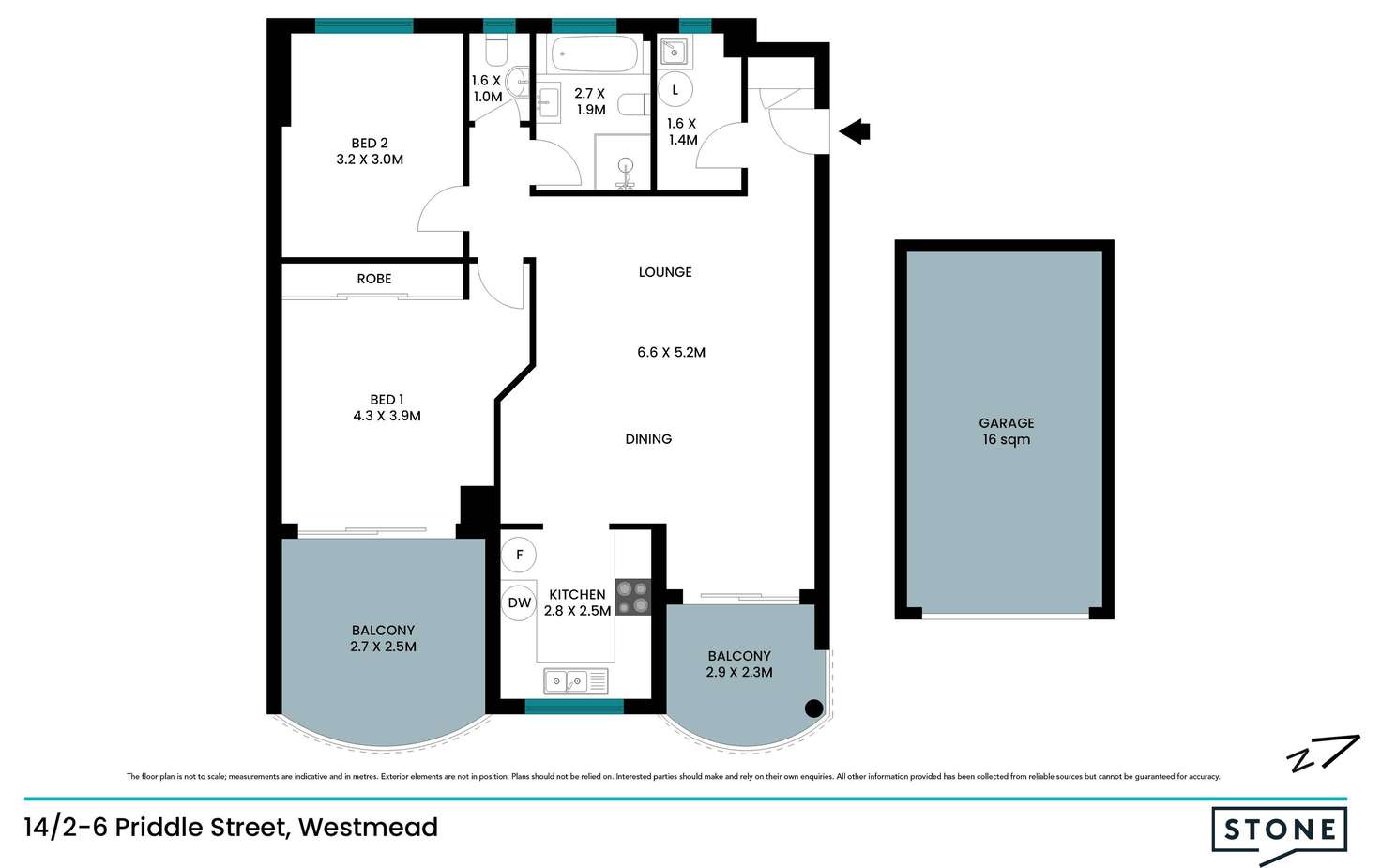 Floorplan of Homely apartment listing, 14/2-6 Priddle Street, Westmead NSW 2145