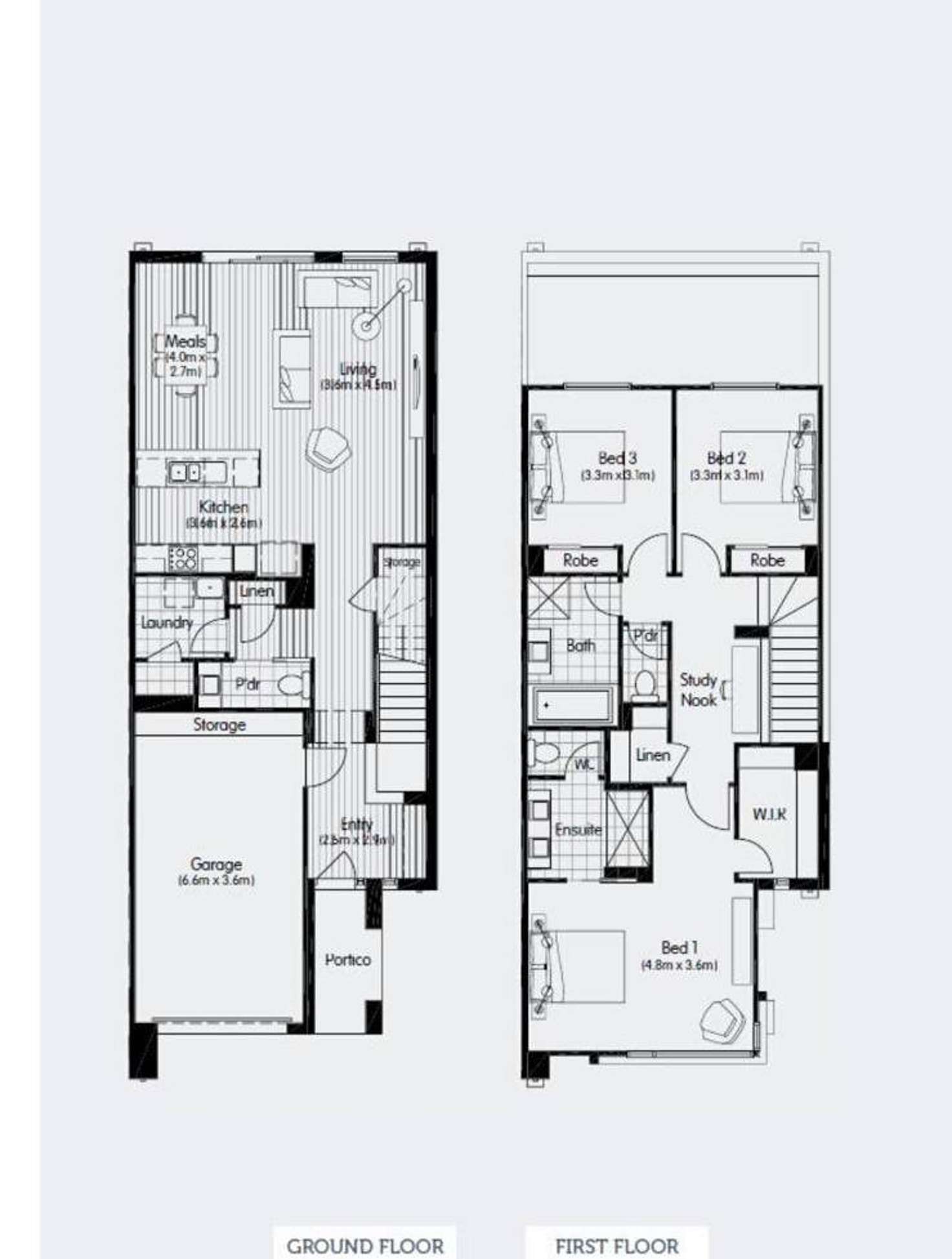 Floorplan of Homely townhouse listing, 7 Hardware Lane, Point Cook VIC 3030