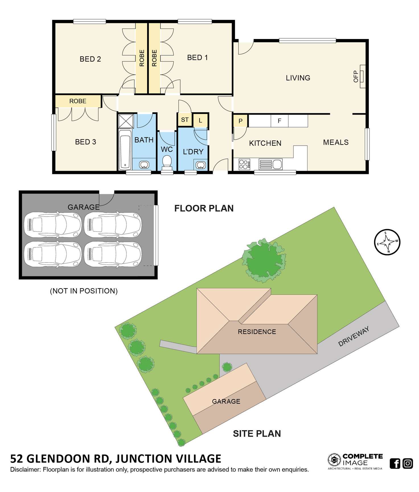 Floorplan of Homely house listing, 52 Glendoon Road, Junction Village VIC 3977