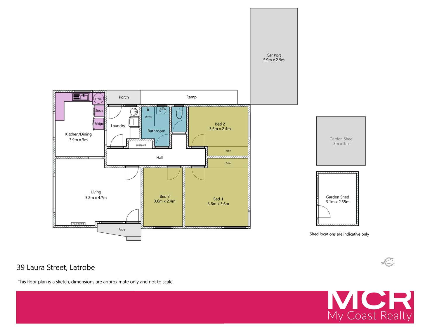 Floorplan of Homely house listing, 39 Laura Street, Latrobe TAS 7307