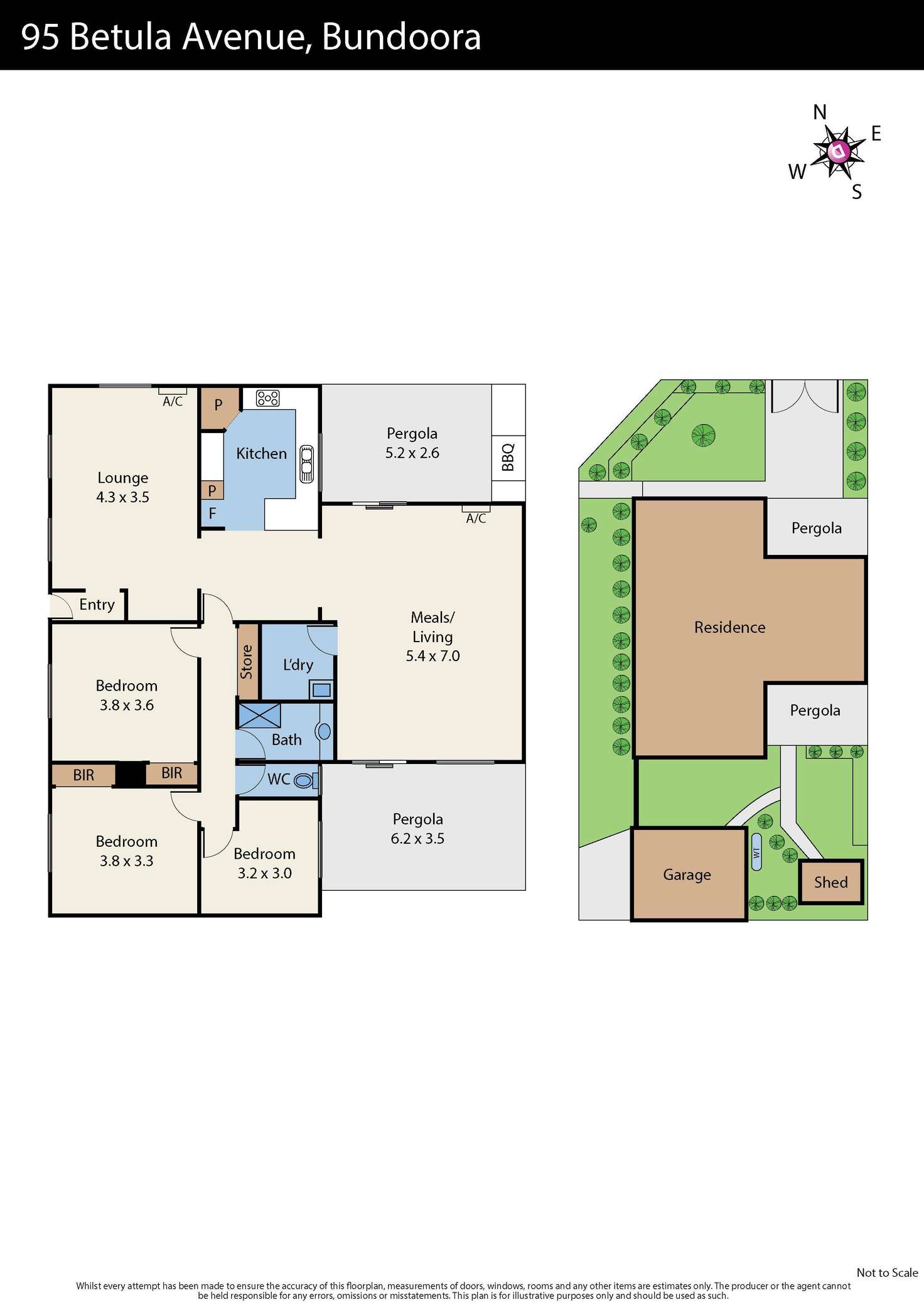 Floorplan of Homely house listing, 95 Betula Avenue, Bundoora VIC 3083