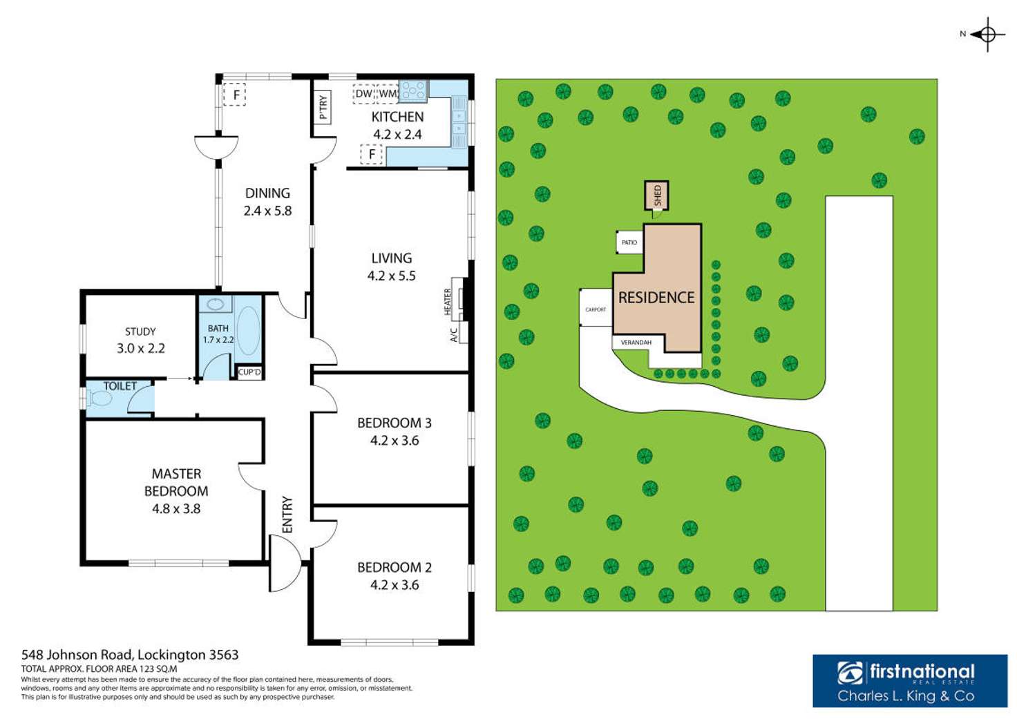 Floorplan of Homely house listing, 548 Johnson Road, Lockington VIC 3563