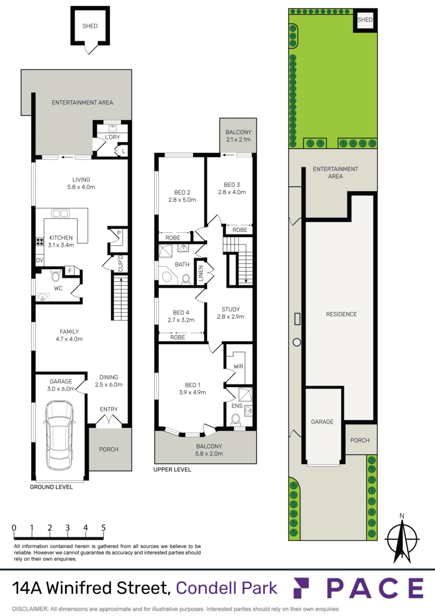 Floorplan of Homely semiDetached listing, 14A Winifred Street, Condell Park NSW 2200
