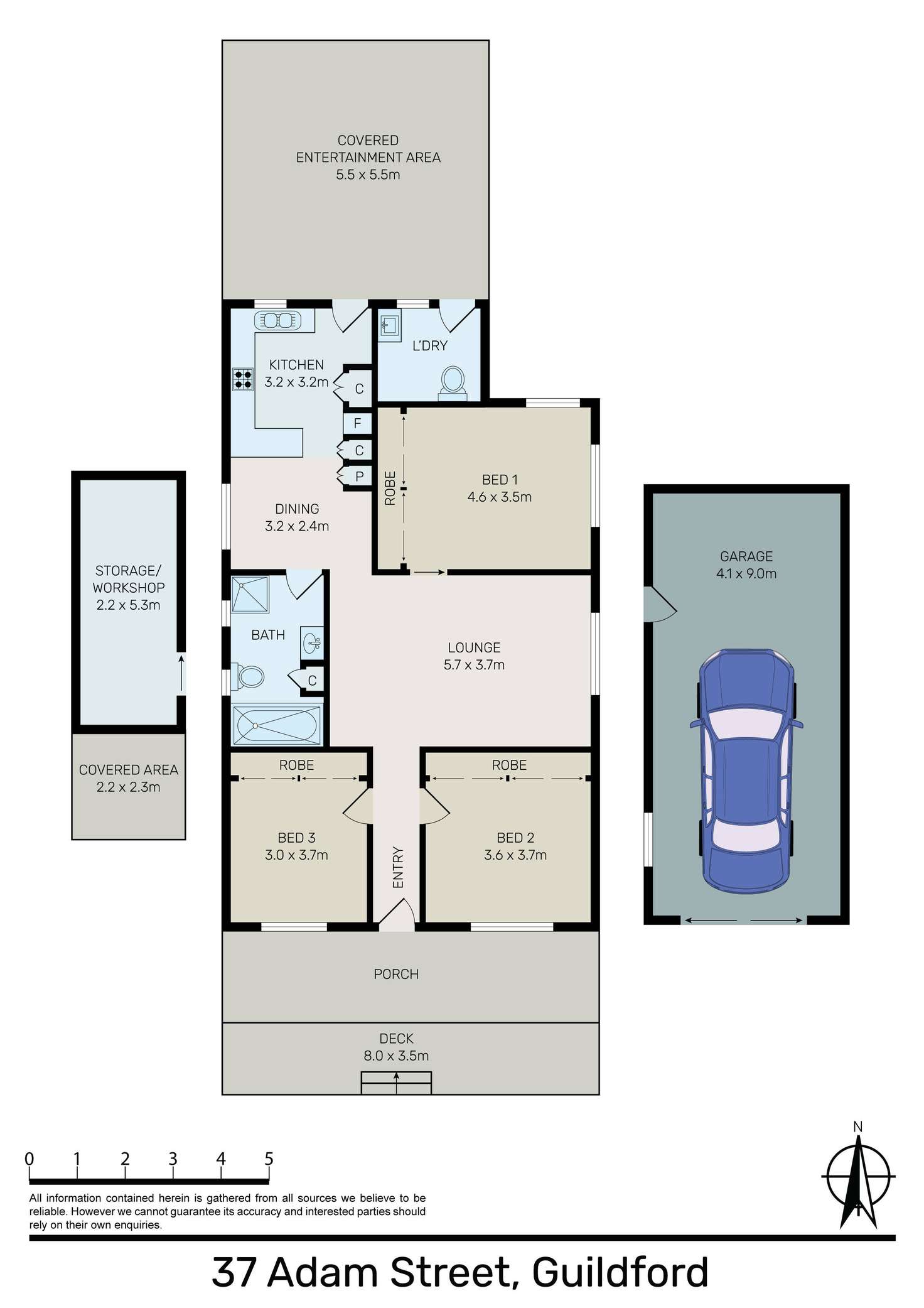 Floorplan of Homely house listing, 37 Adam Street, Guildford NSW 2161