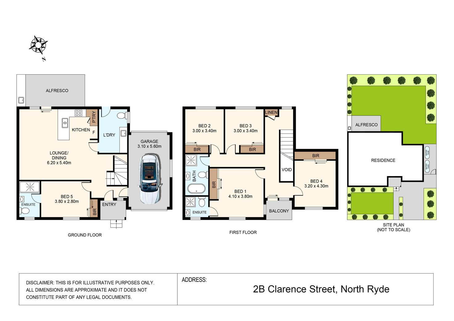 Floorplan of Homely semiDetached listing, 2B Clarence Street, North Ryde NSW 2113