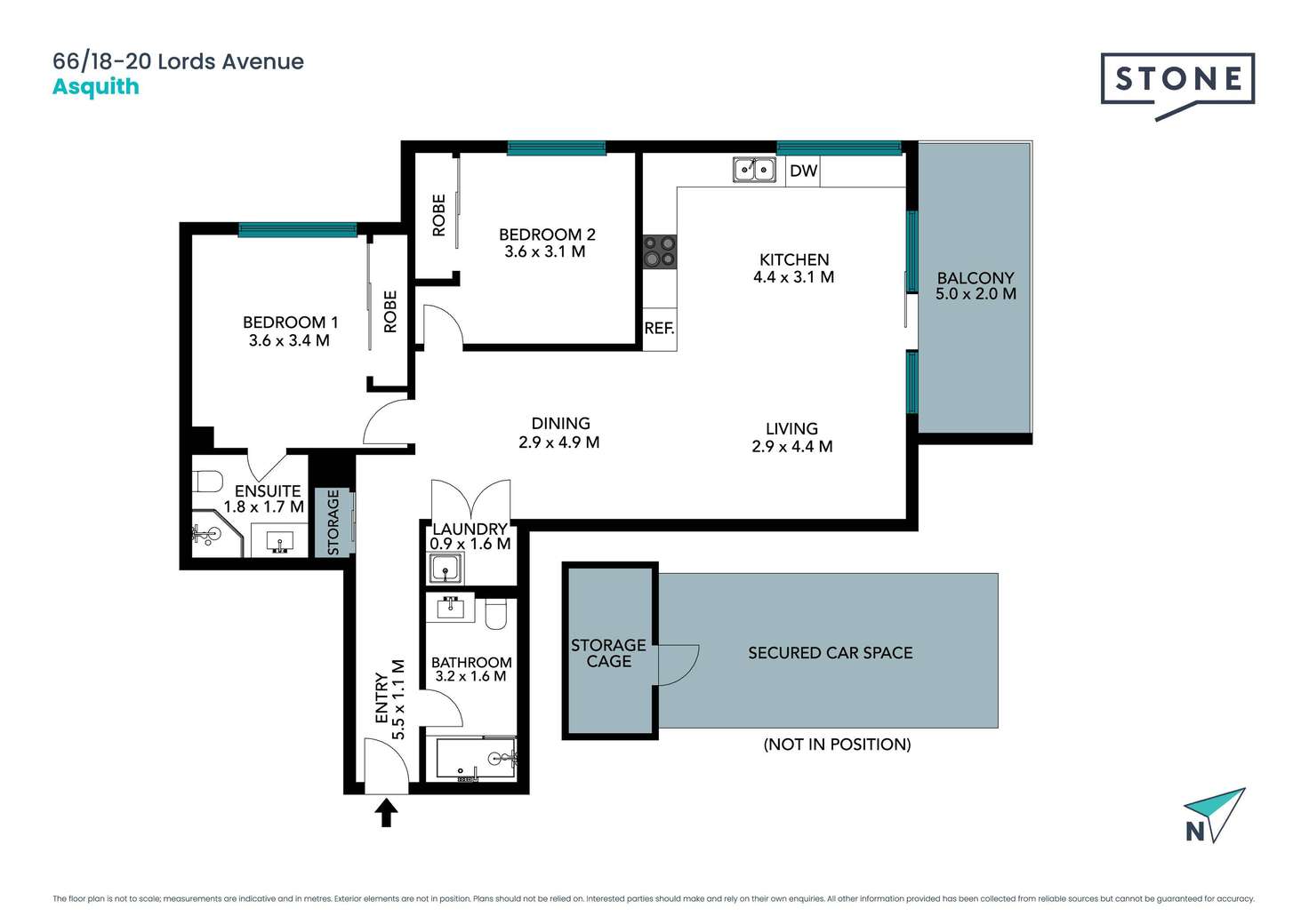 Floorplan of Homely apartment listing, 66/18-22 Lords Avenue, Asquith NSW 2077