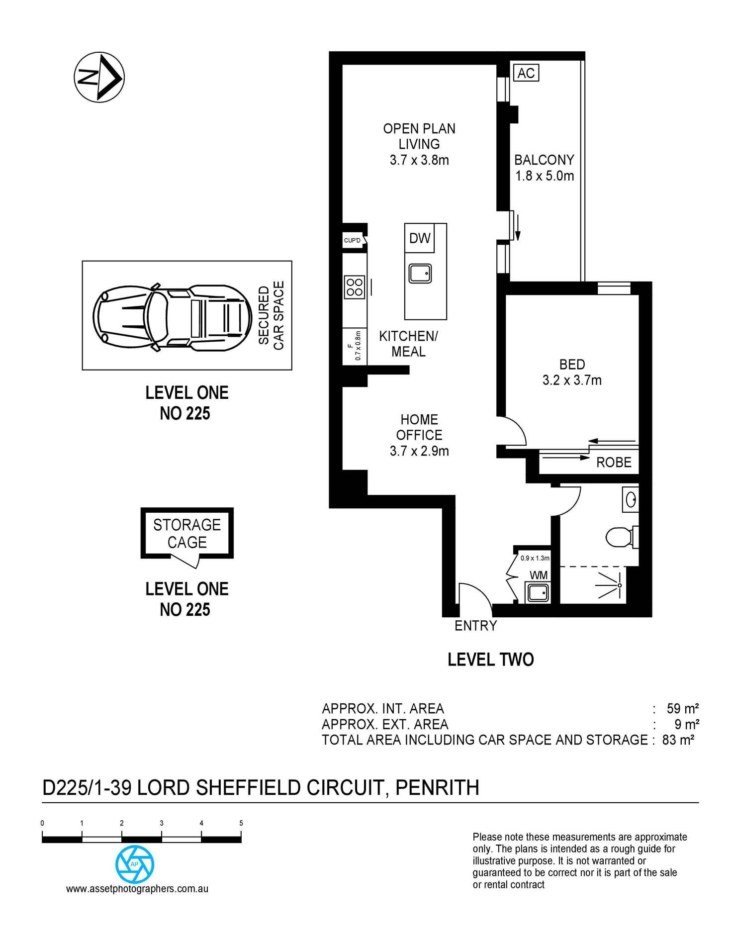 Floorplan of Homely apartment listing, D225/1-39 Lord Sheffield Circuit, Penrith NSW 2750