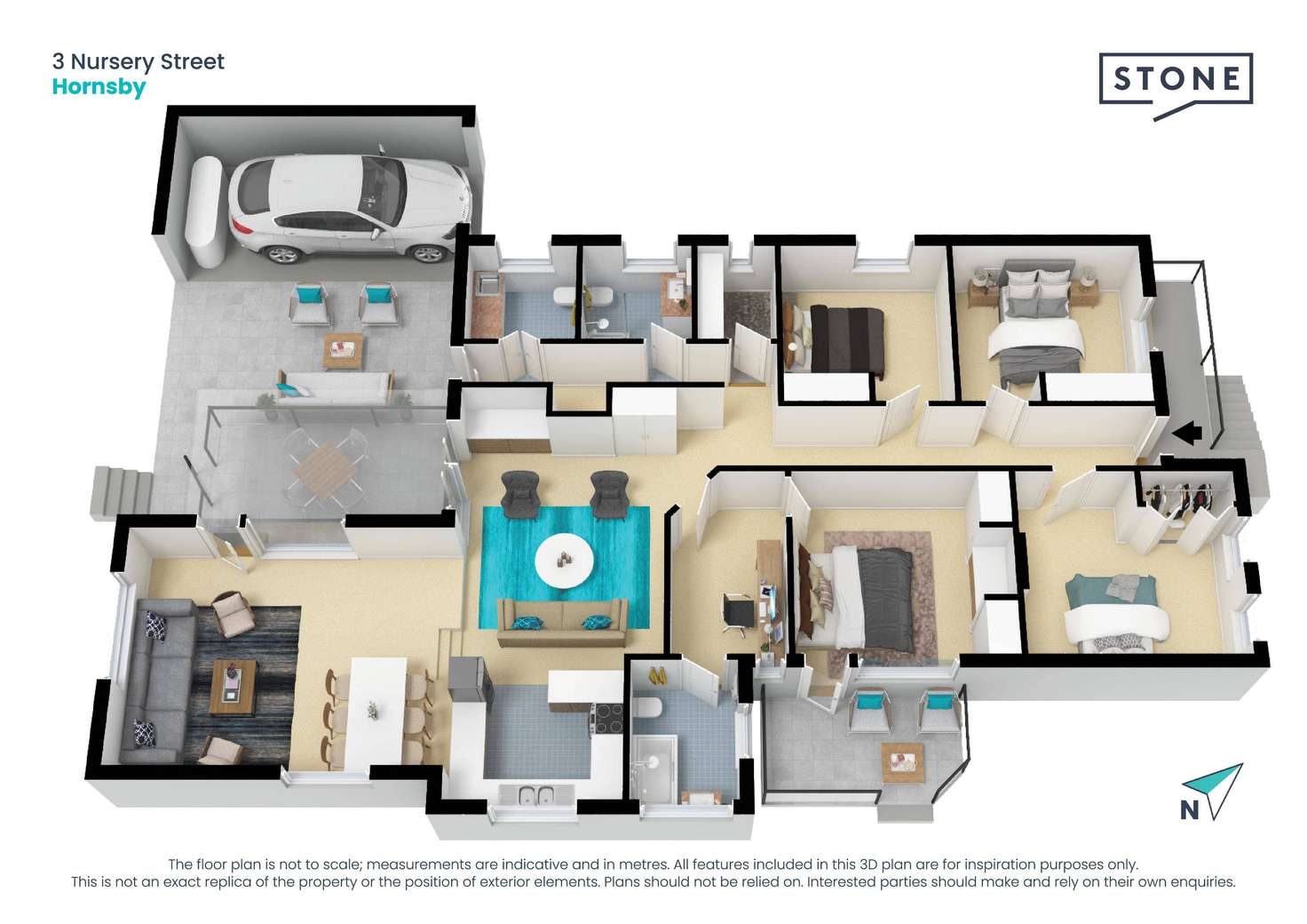 Floorplan of Homely house listing, 3 Nursery Street, Hornsby NSW 2077