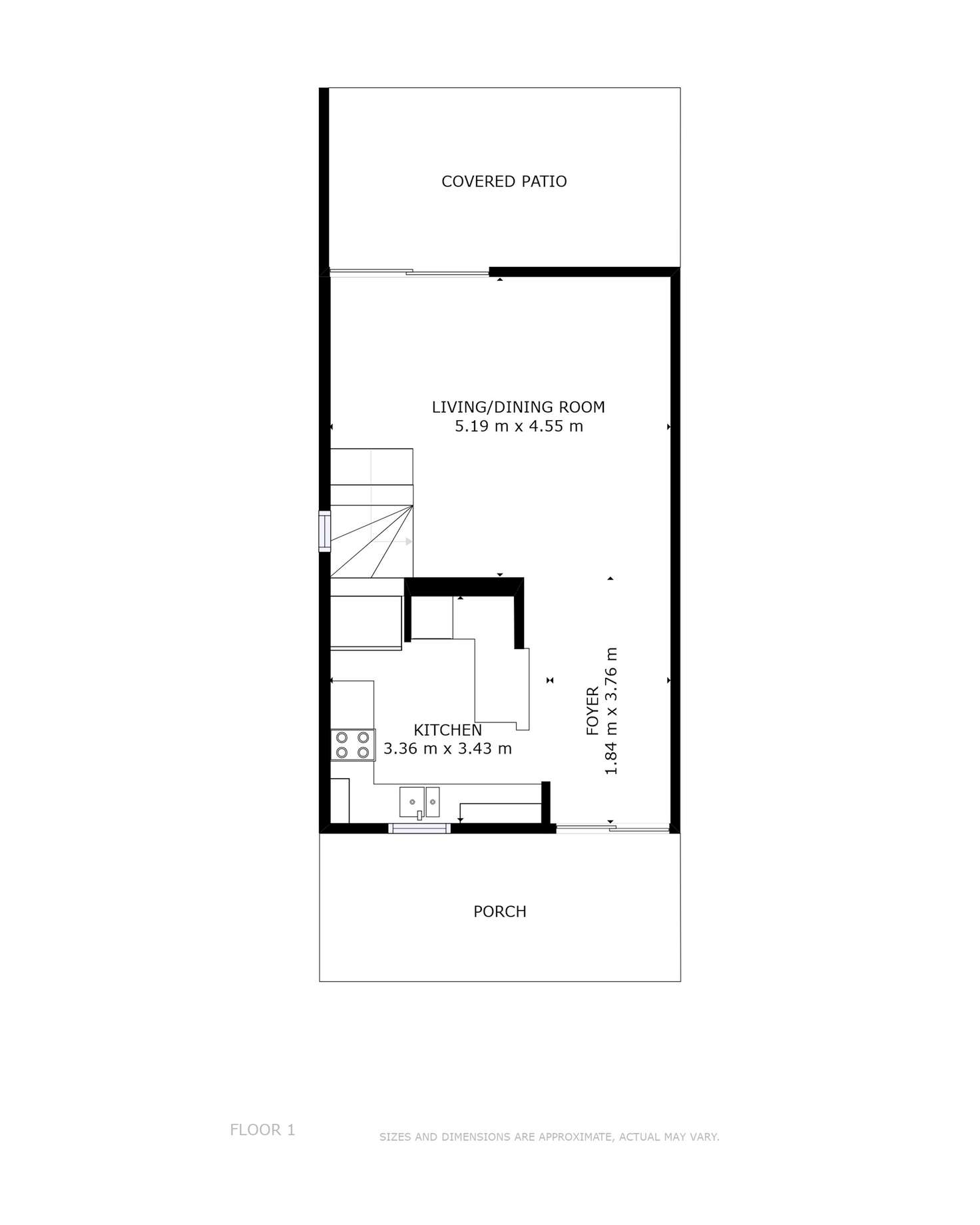 Floorplan of Homely townhouse listing, 12/11-13 Pioneer Street, Manoora QLD 4870