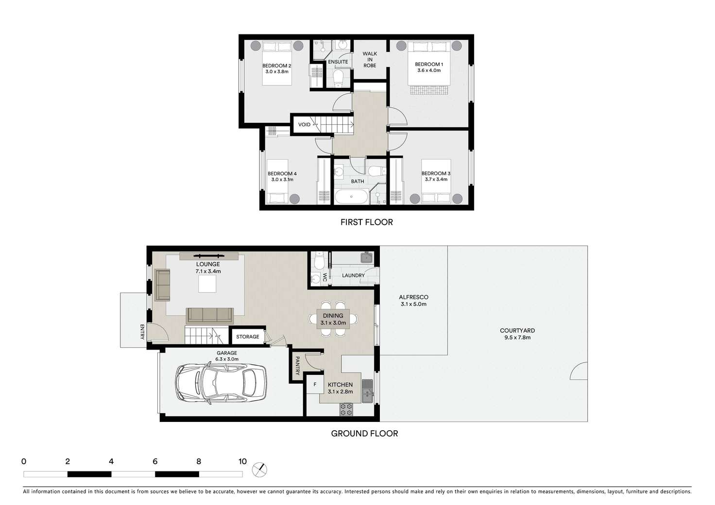 Floorplan of Homely townhouse listing, 3/46 Pearce Road, Quakers Hill NSW 2763