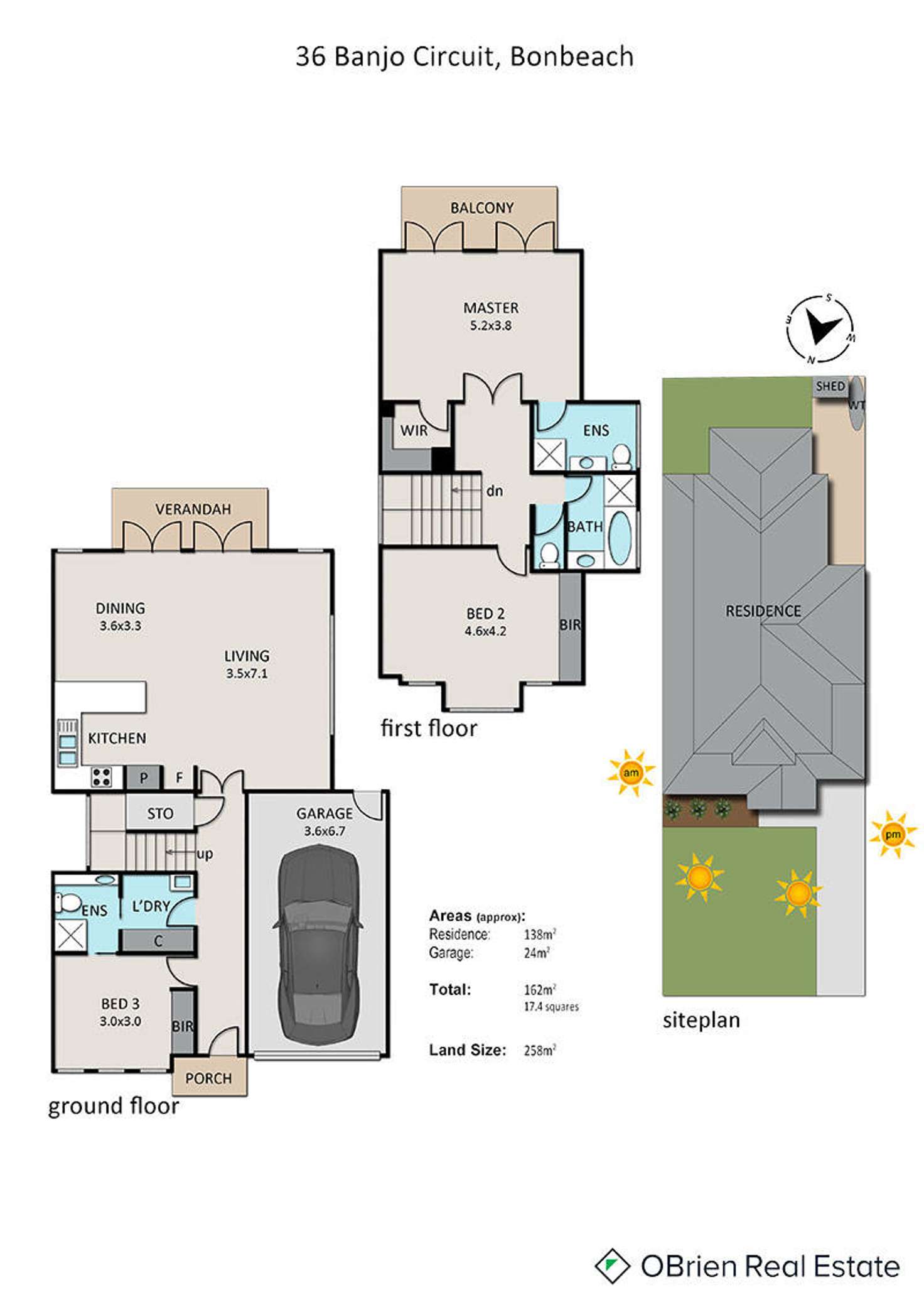 Floorplan of Homely townhouse listing, 36 Banjo Circuit, Bonbeach VIC 3196