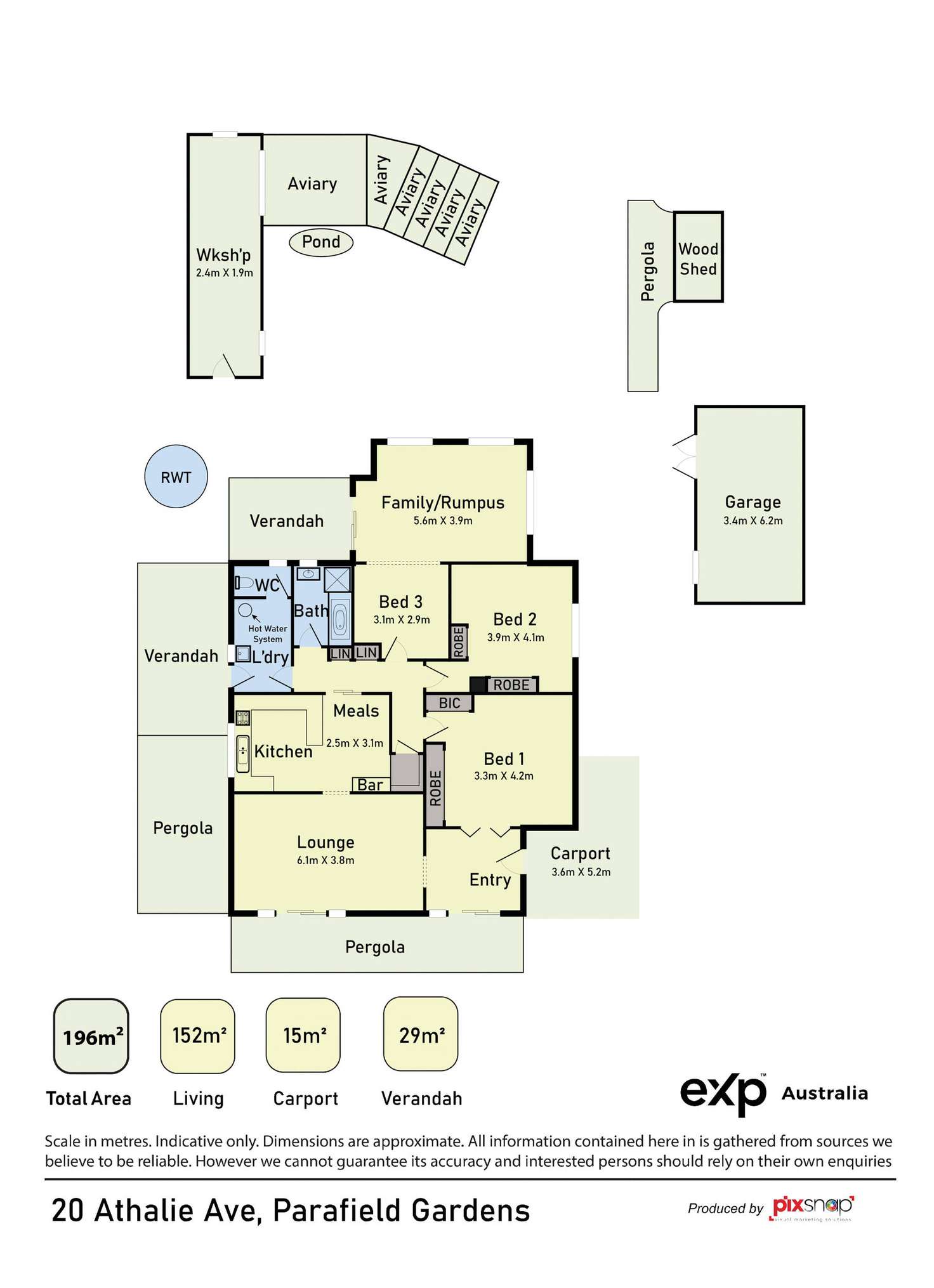 Floorplan of Homely house listing, 20 Athalie Avenue, Parafield Gardens SA 5107